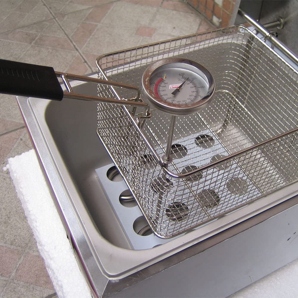 Sonda lunga Olio per friggere in acciaio inossidabile Friggitrice Patatine fritte Termometro per barbecue Temperatura dell'olio Termometro per barbecue