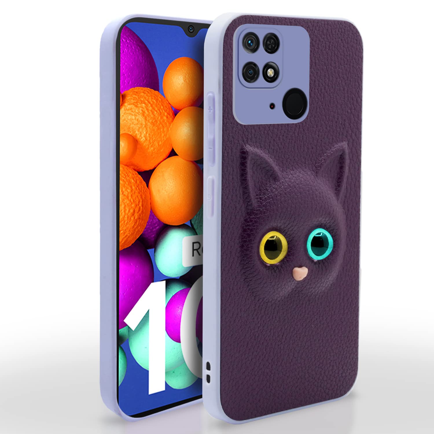 Pikkme Mi Redmi 10 / Redmi 10 Power Back Cover for Girls | Cute Cat Leather Finish | Soft TPU | Case for Mi Redmi 10 / Redmi 10 Power (Purple) (B0BCP6YCBP) Amazon Price History, Amazon Price Tracker