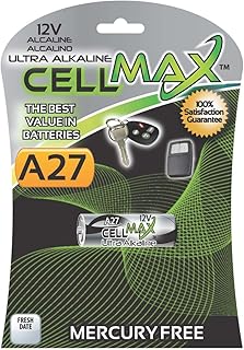 Cell Max Long Lasting Alkaline 12V 1PC Card (CM-A27-BP1)