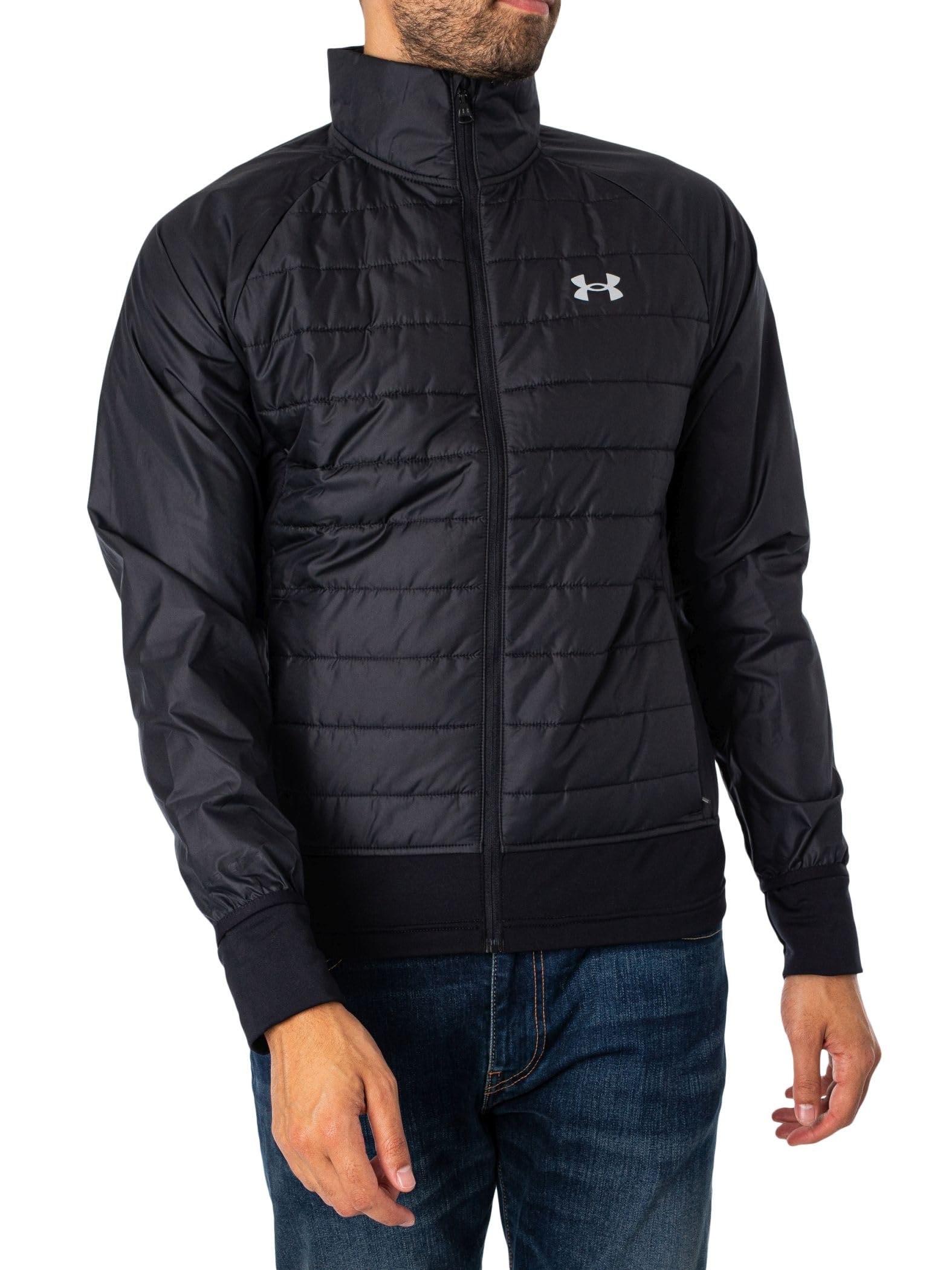Under Armour Homme Veste Hybride Run Storm Isolée, Black, XXL
