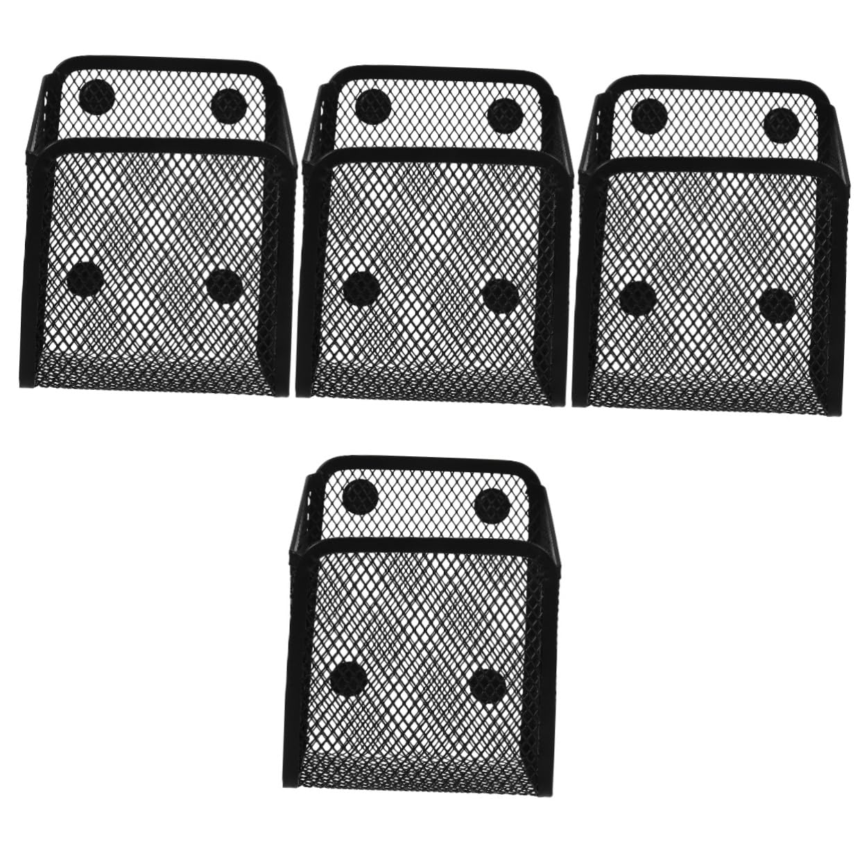 DOITOOL 4 Pezzi Portapenne Magnetico Scrivania con Scomparti Organizer per Ufficio per Lavagne e Metalliche Leggero e Portatile per Cancelleria e Materiale Scrittura
