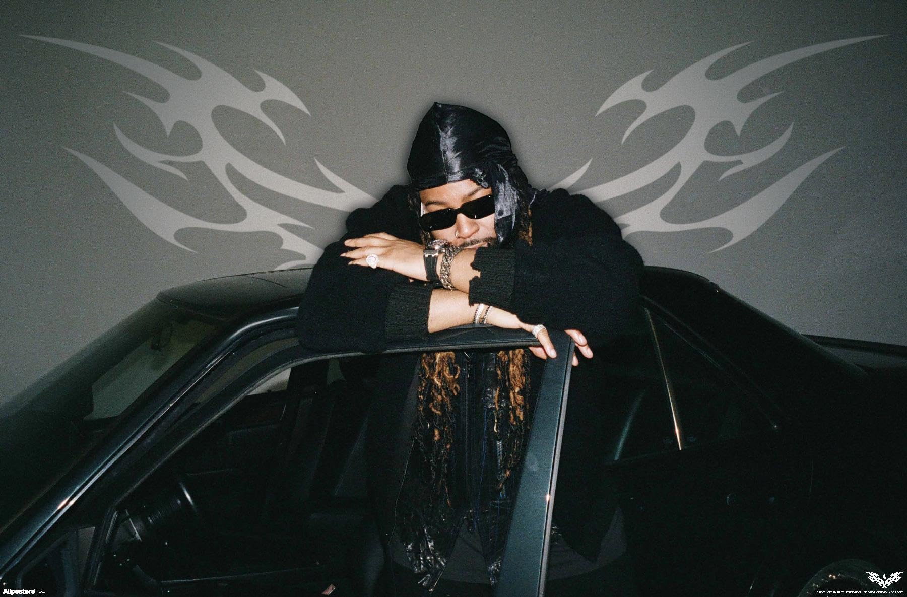 PARTYNEXTDOOR - Car Wall Poster, 34L" x 22.4W", Premium Unframed Version