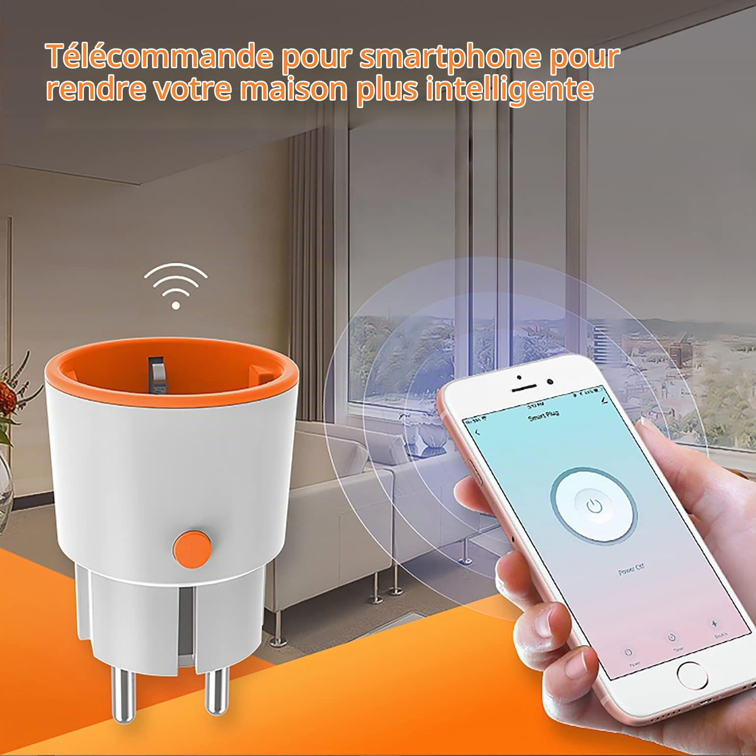 Smart Power Plugs - Zigbee Smart Plug with Metering and Timer Function, Tuya App Control, Push Notification, Zigbee Hub Required, 16A Socket, Work with Alexa, Google Home (4PCS)