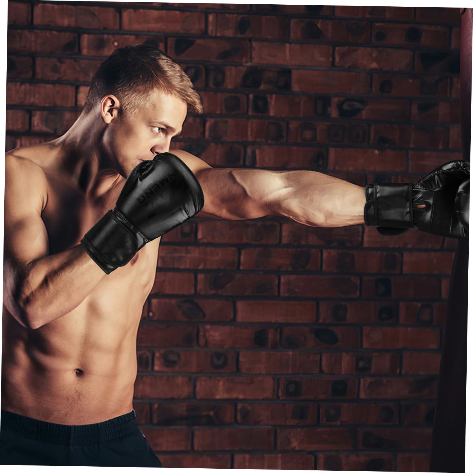 1 Paio Guanti Da Box Formazione Pugni Guanto Guanti Da Combattimento Boxe Per Apparecchi Sportivi Allacciato Mitts Uomini Guanti Da Sparring Palestra Lo Esterno è in Pu