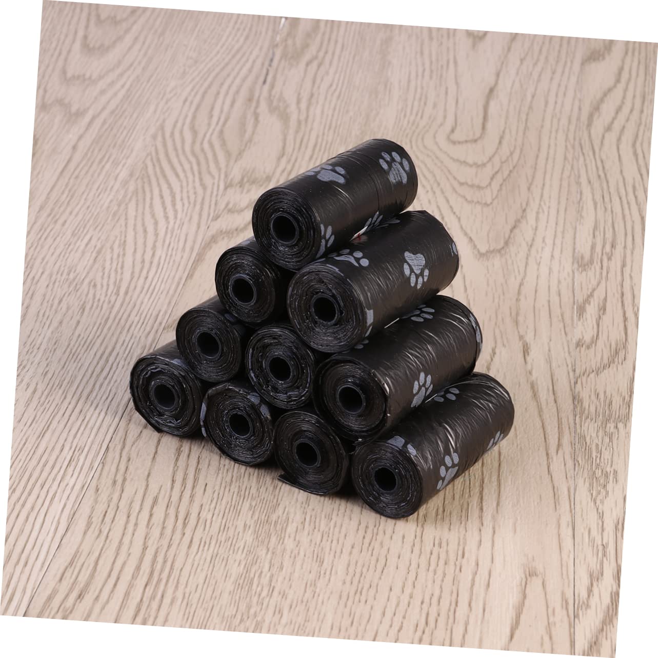 Toddmomy 15Rolls Pet Waste Bags with Disposable Garbage Bags for Dogs Cats Leakproof Convenient Pouch Holder Black