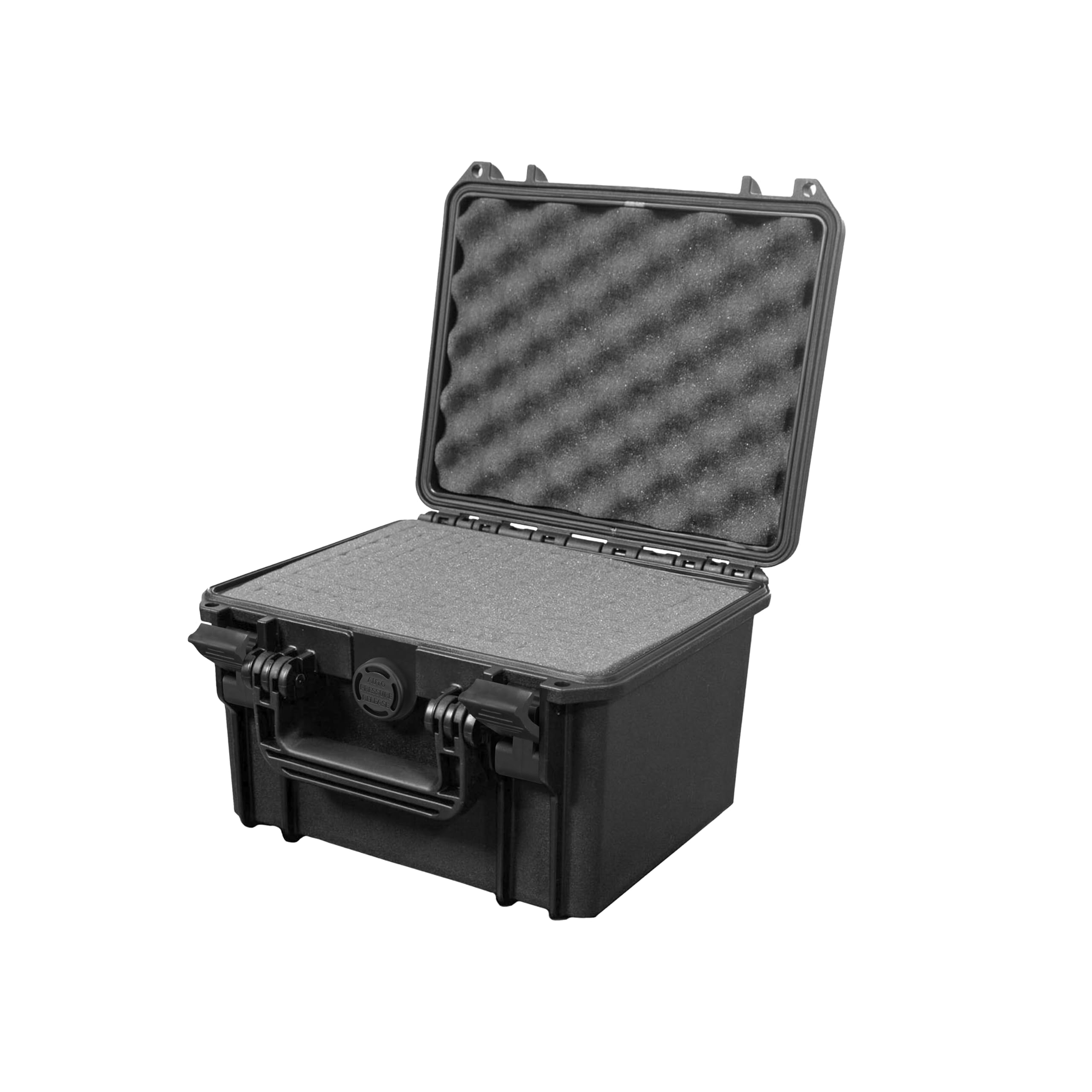 Max MAX235H155S Hartschalenkoffer für Fotografie-Ausrüstung, IP67, wasserdicht, strapazierfähig, Schaumstoff, Flight Case, Schwarz, Única