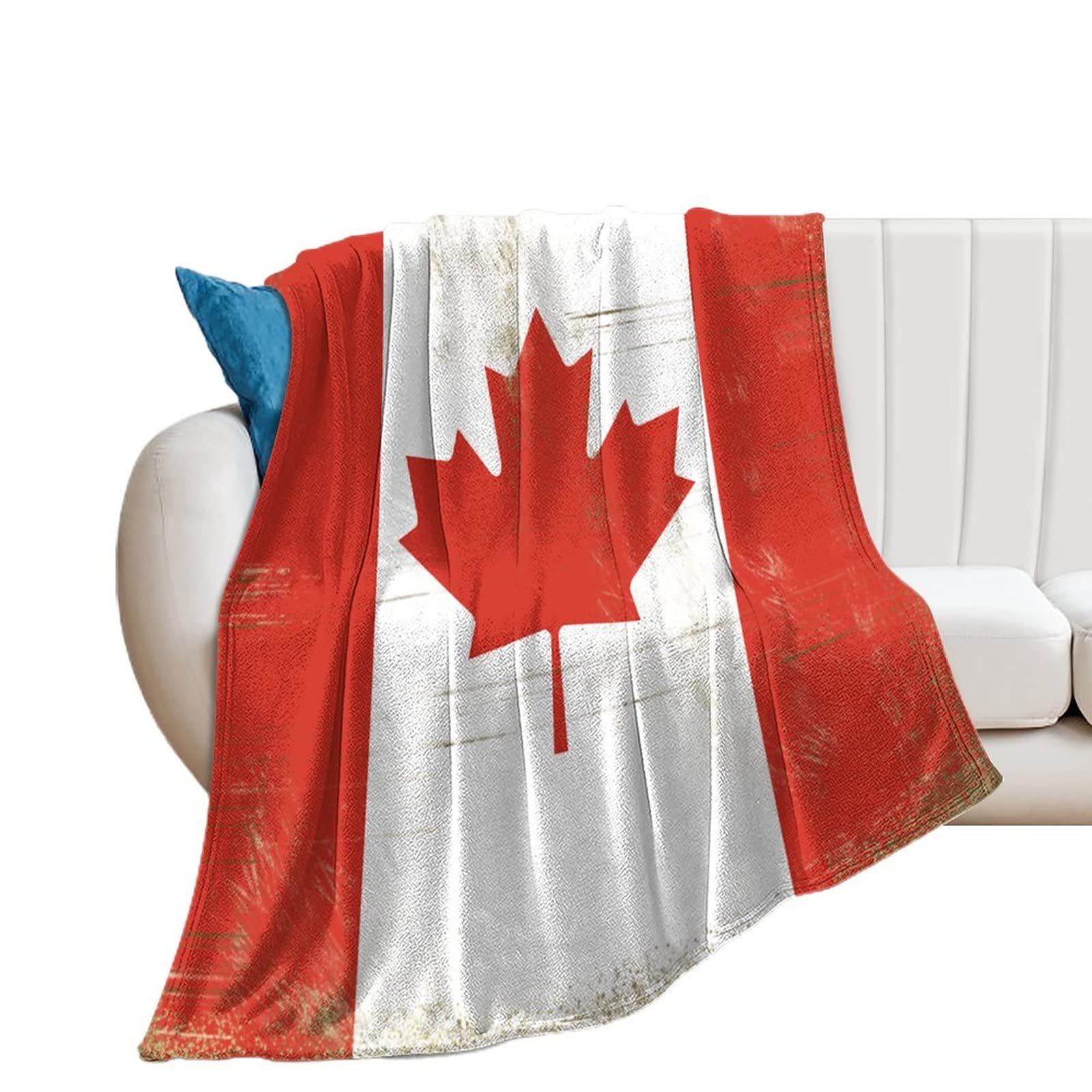 Couverture en flanelle chaude jeté de lit plaid canapé 178x203cm