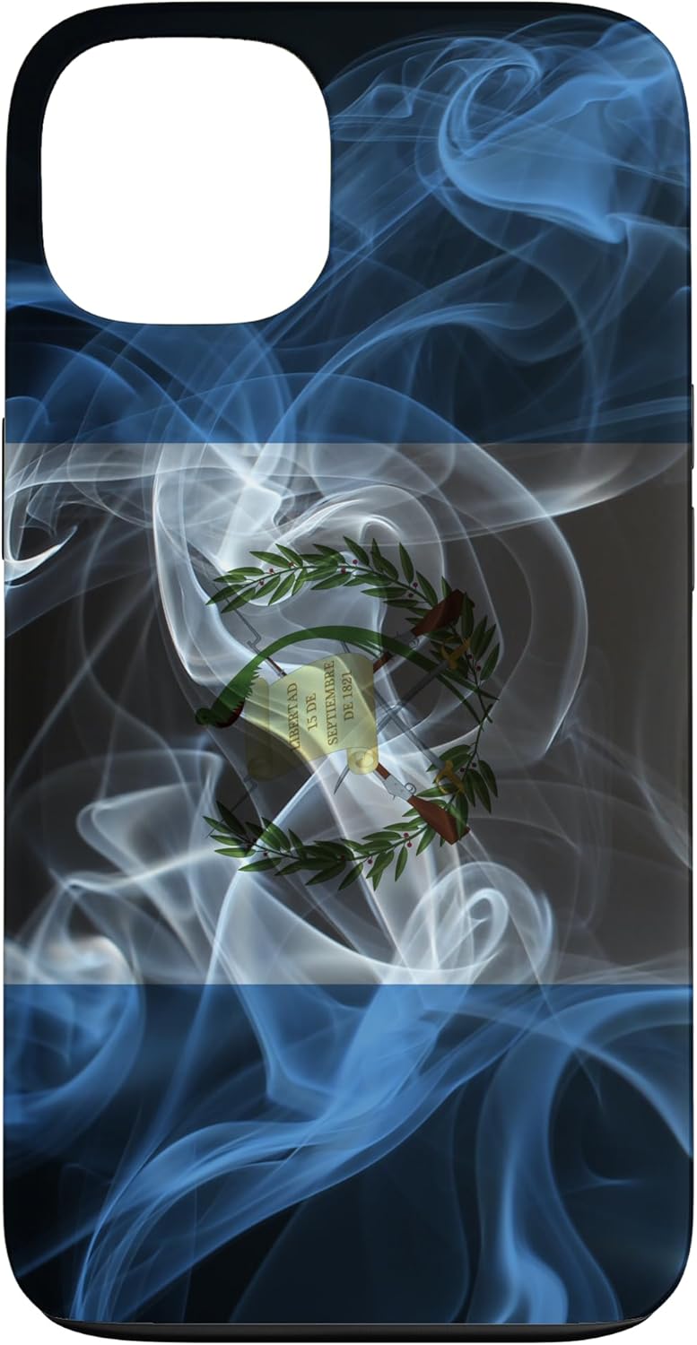 Smoky Guatemala Flag - Smoke Style Guatemalan Pride Case for iPhone 14 Pro Max