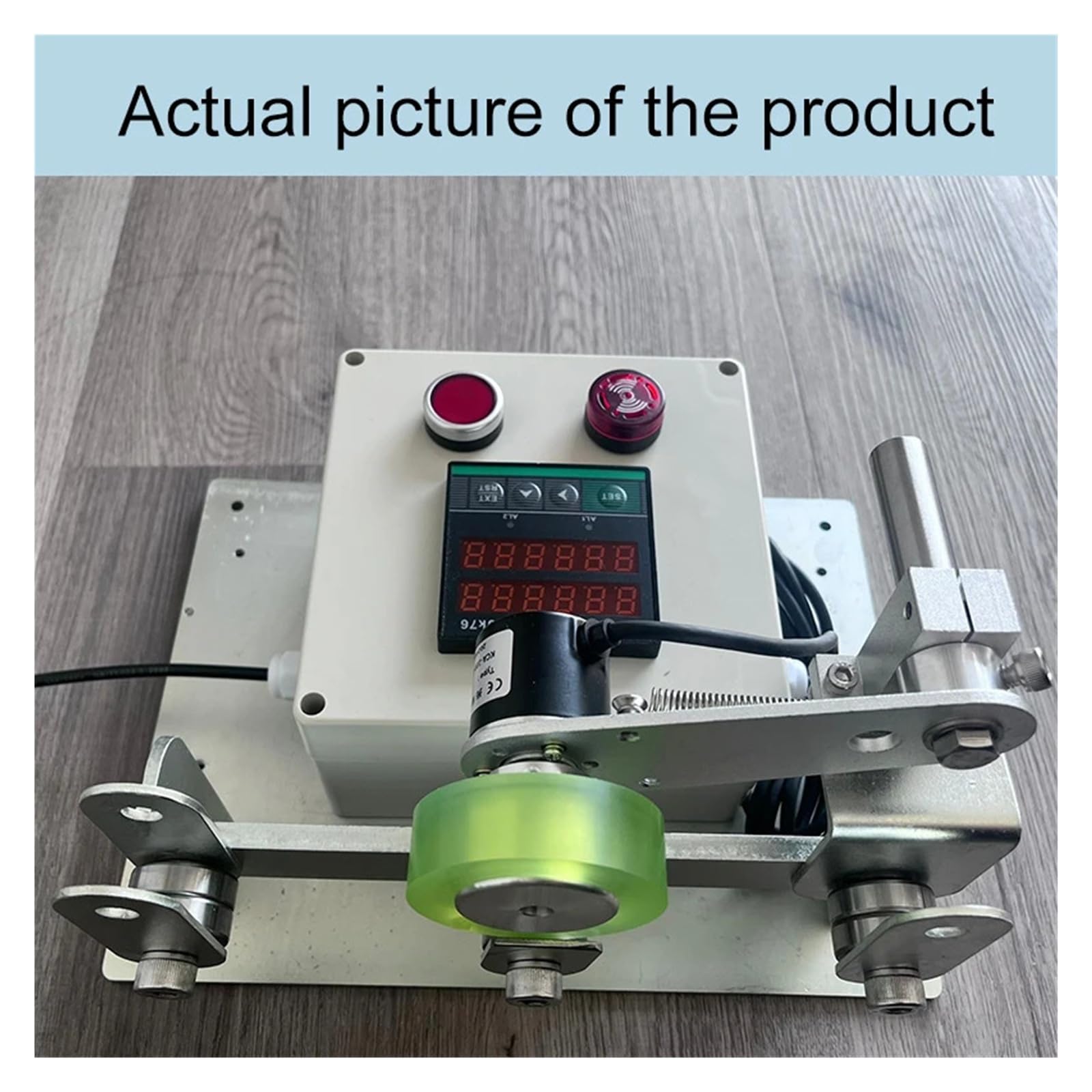 Digital Counter Wire Rod Meter Meter, Rice Counter, Wire and Cable, Wire Rope, Roller Type, Electronic Digital Display, Length Alarm, Reminder