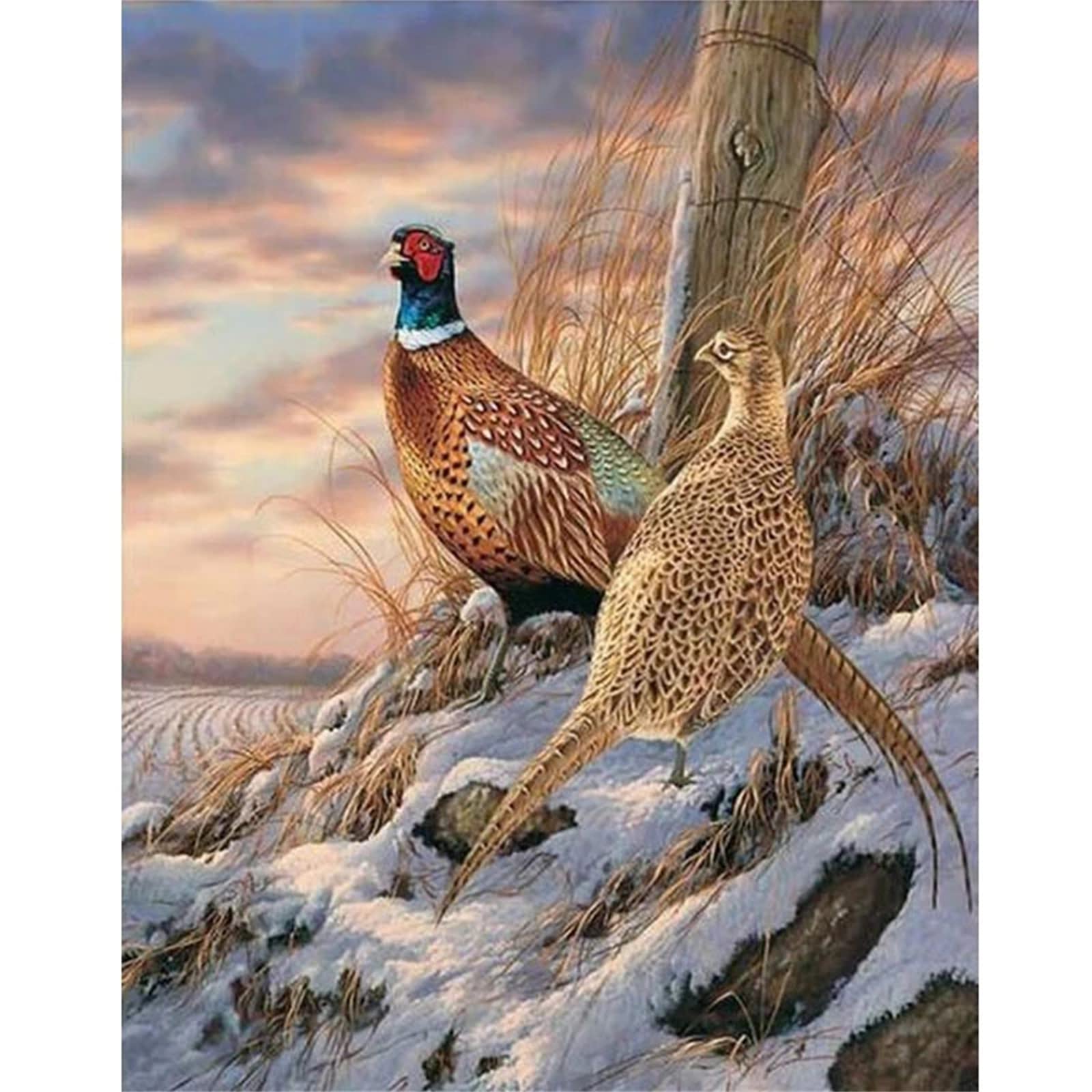 Tableau-Toile,Kit De Peinture Diamant Thème Arbre,broderie Complète 5D,points De Croix,paysage,à