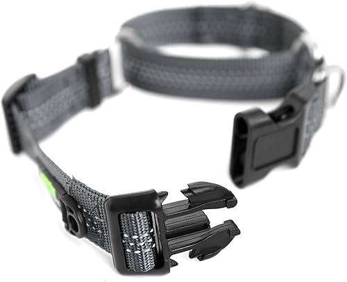 Miniatura 8 de Mighty Paw Collar de entrenamiento de nailon Martingale. Nuestro collar deslizante limitado aprobado por entrenador. Collar de cincha modificado