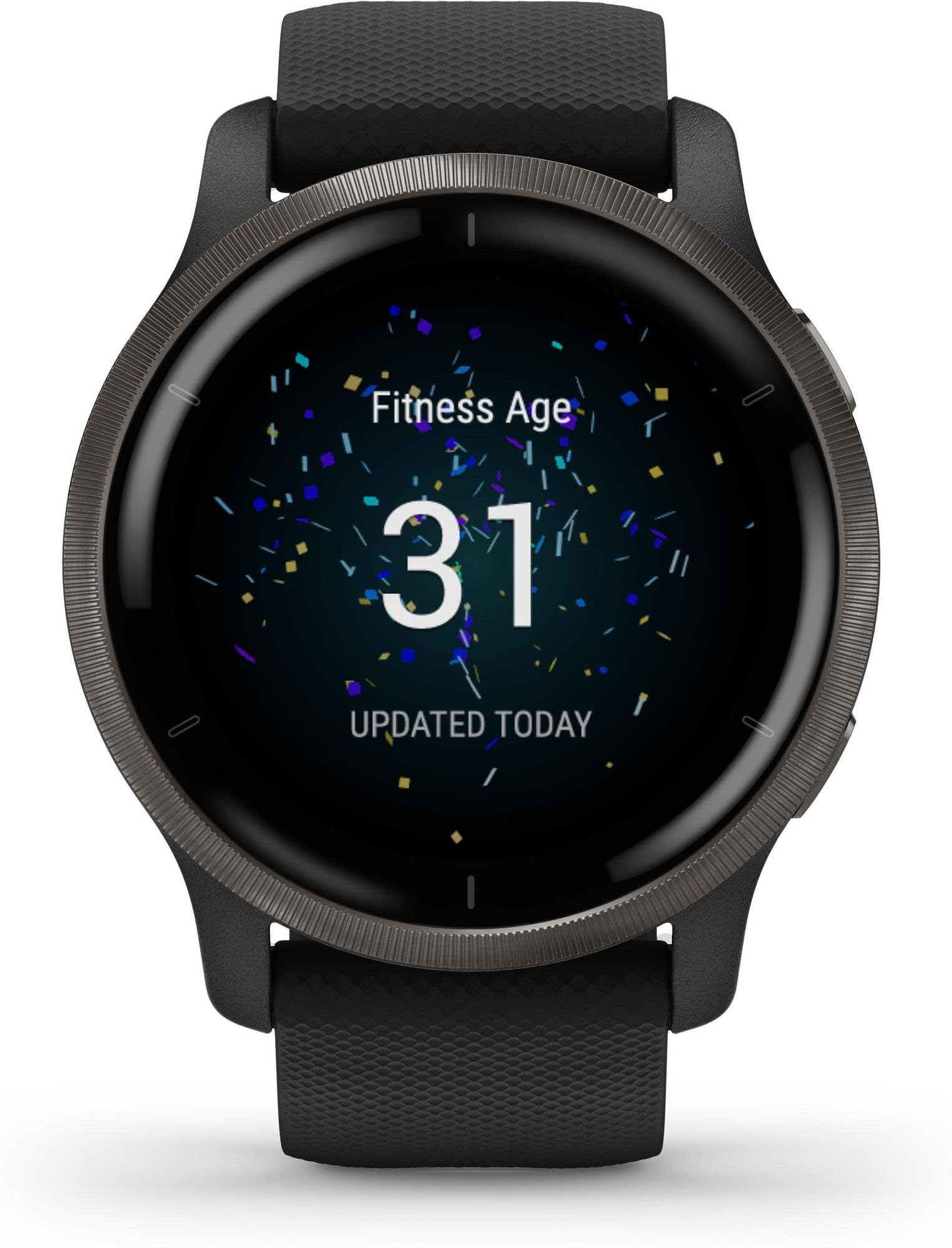 Garmin Venu 2 – GPS-Fitness-Smartwatch mit ultrascharfem 1,3“ AMOLED-Touchdisplay, umfassenden Fitness, über 25 vorinstallierte Sportarten, Music Pay