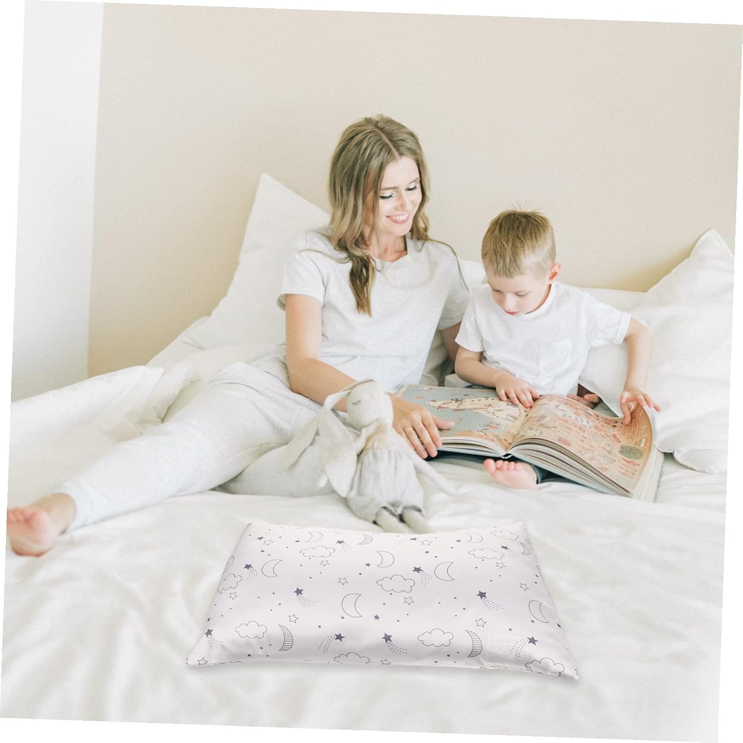 Kids Pillowcase with Envelope Closure, Breathable Synthetic Fiber
