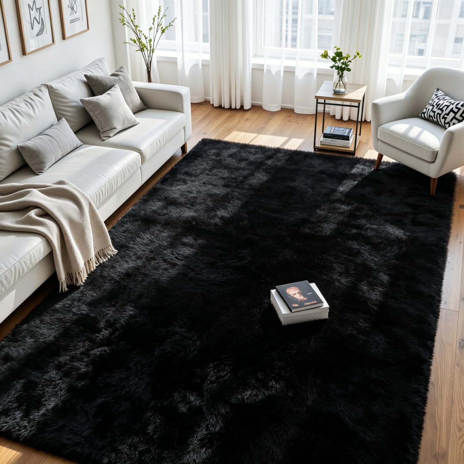 Oriannal 8x10 Fluffy Shag Rug
