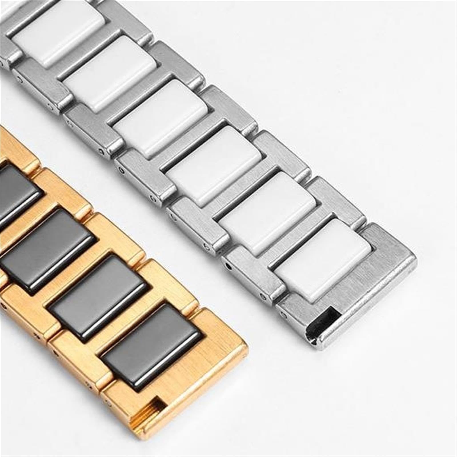 correa de reloj Correa de reloj cerámica liberación rápida, accesorios banda negocios informales unisex