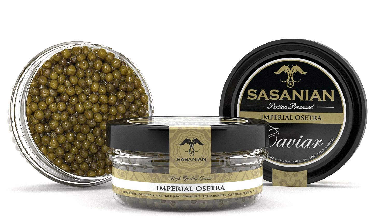 ¡GARANTIZADO POR LA NOCHE! Caviar Imperial Golden Osetra fresco – Malossol 2 Oz ¡GARANTIZADO POR LA NOCHE! Caviar Imperial Golden Osetra fresco – Malossol 2 Oz