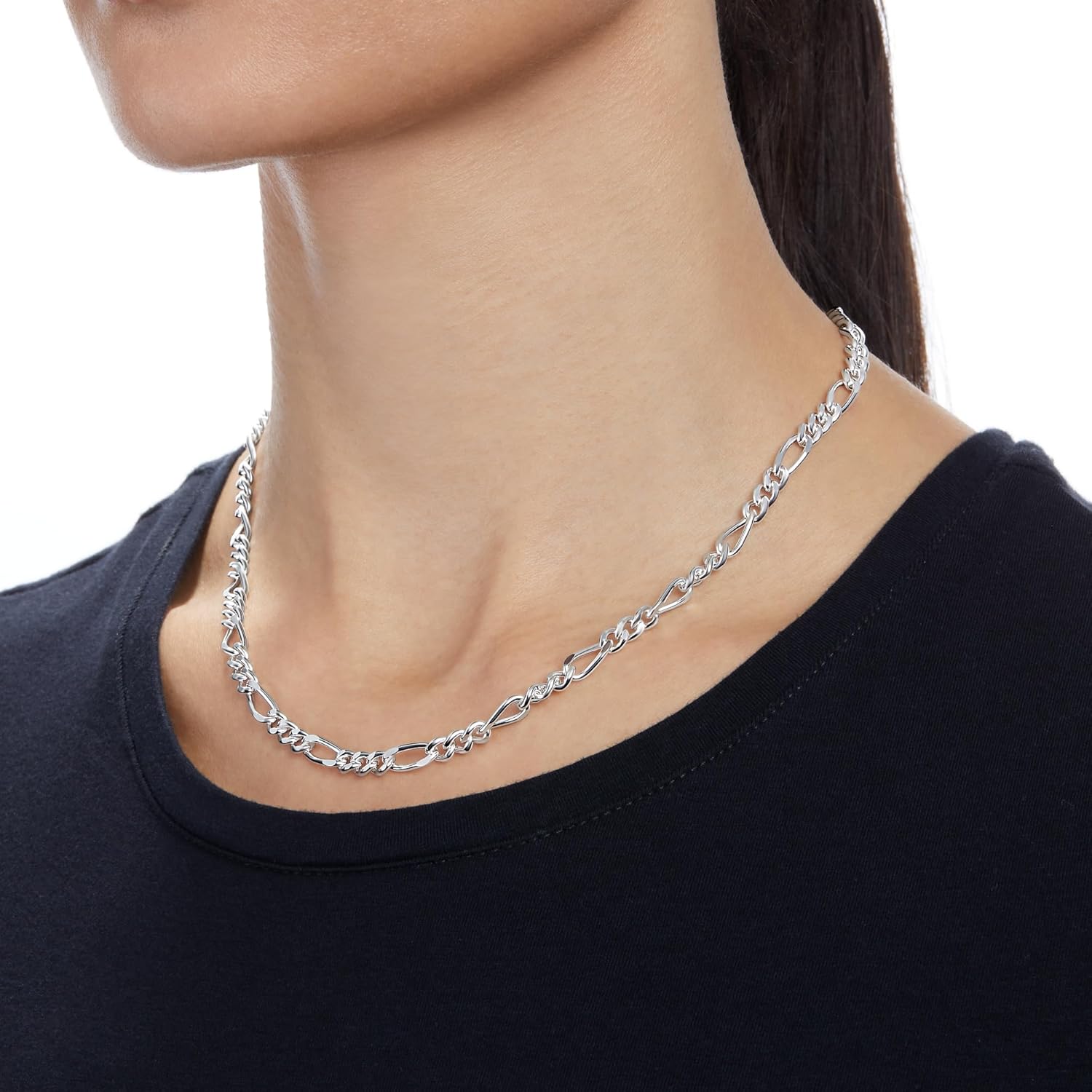 Amazon Essentials 5mm Plated Figaro Chain for Men or Women - Image 2