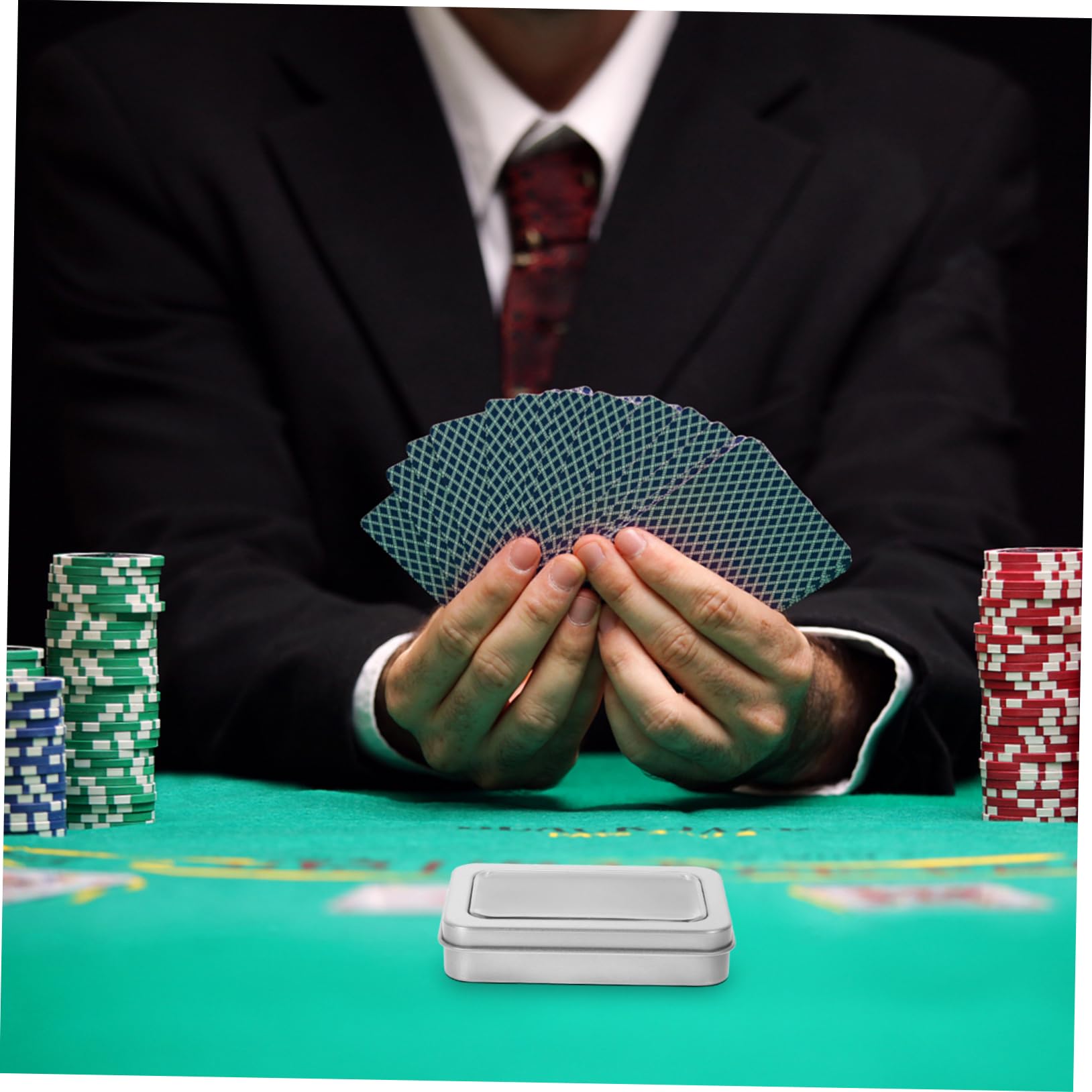 BESTonZON 25 Pz storage box carte da poker scatole per carte carta stoccaggio di scatole di carte memorizzazione delle carte da gioco ferro da stiro