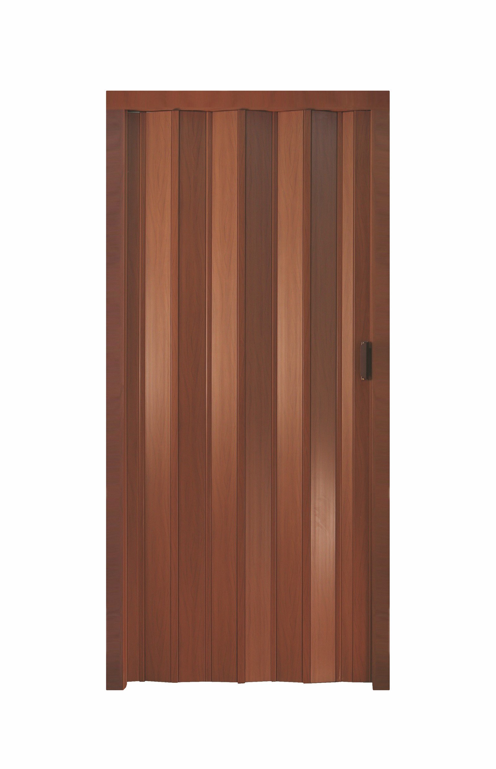 Puerta a Fuelle de PVC color nogal – Tamaño 83 x 214H