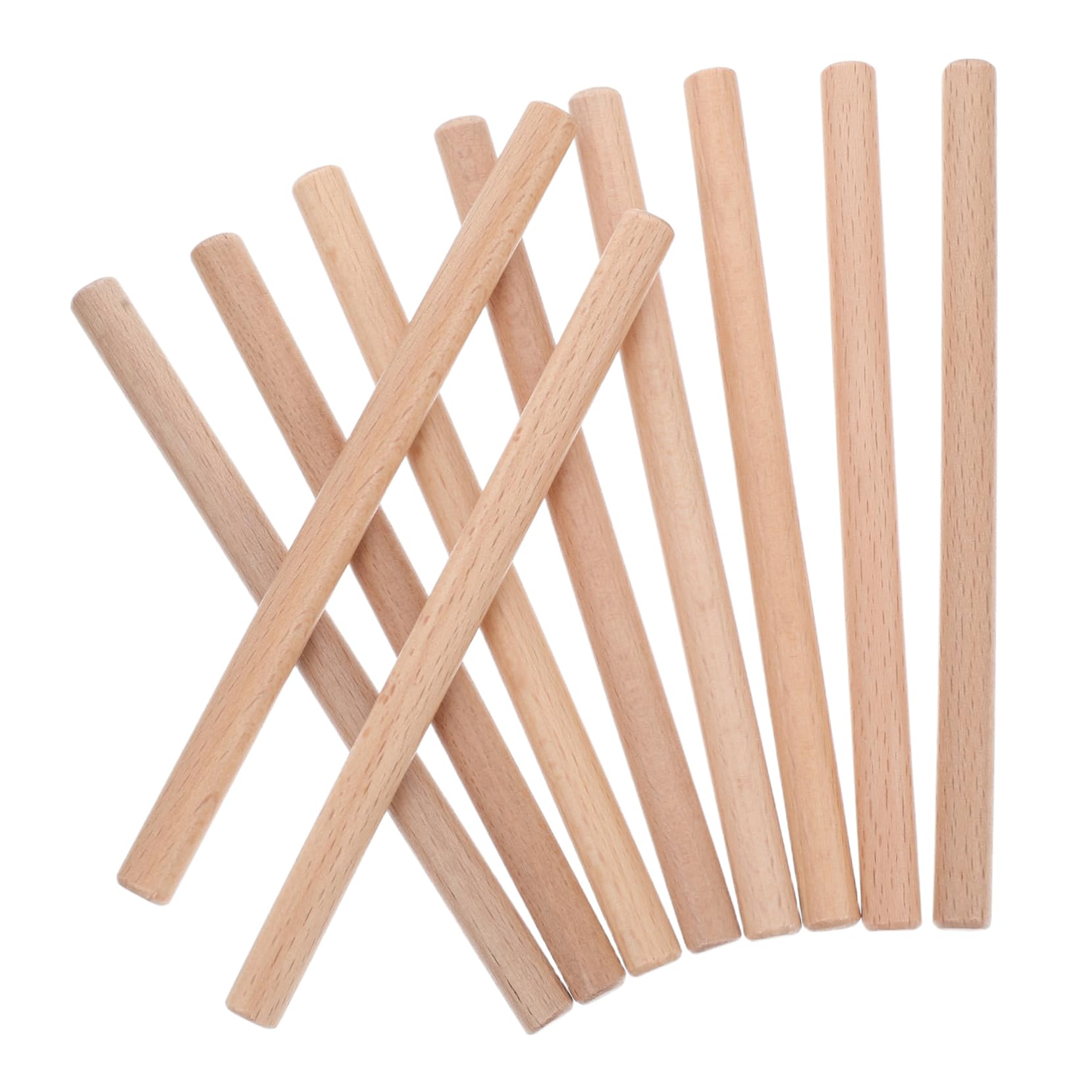 GLEAVI 10pcs Wooden Pegs Sticks for Hanging Wooden Wall Hooks Hat Towel Hook Hardware for Pegboard Panel Hanger Pegboard Accessories