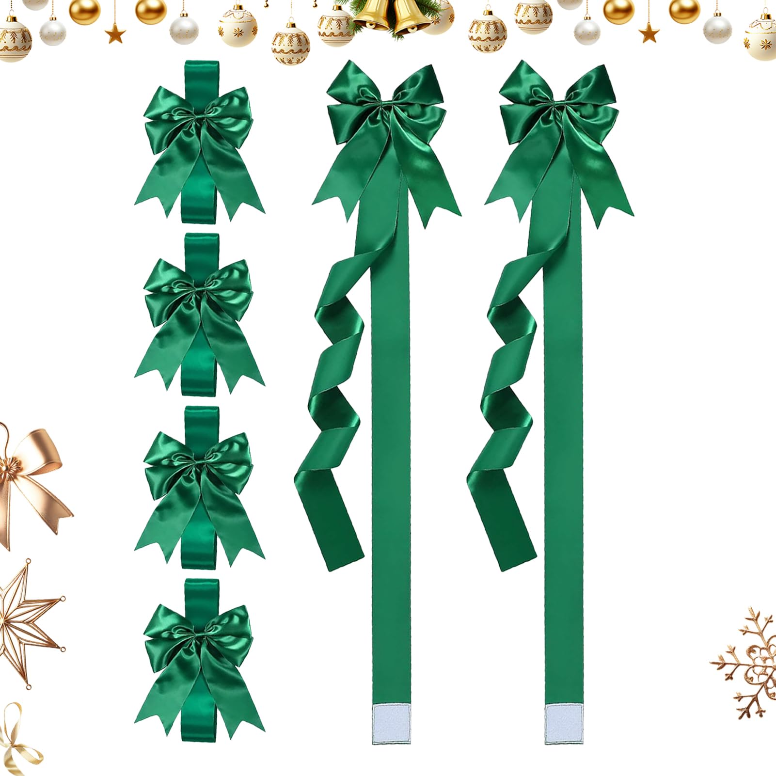 Lazos de Navidad para gabinete y decoración de puertas ventanas o coronas interiores