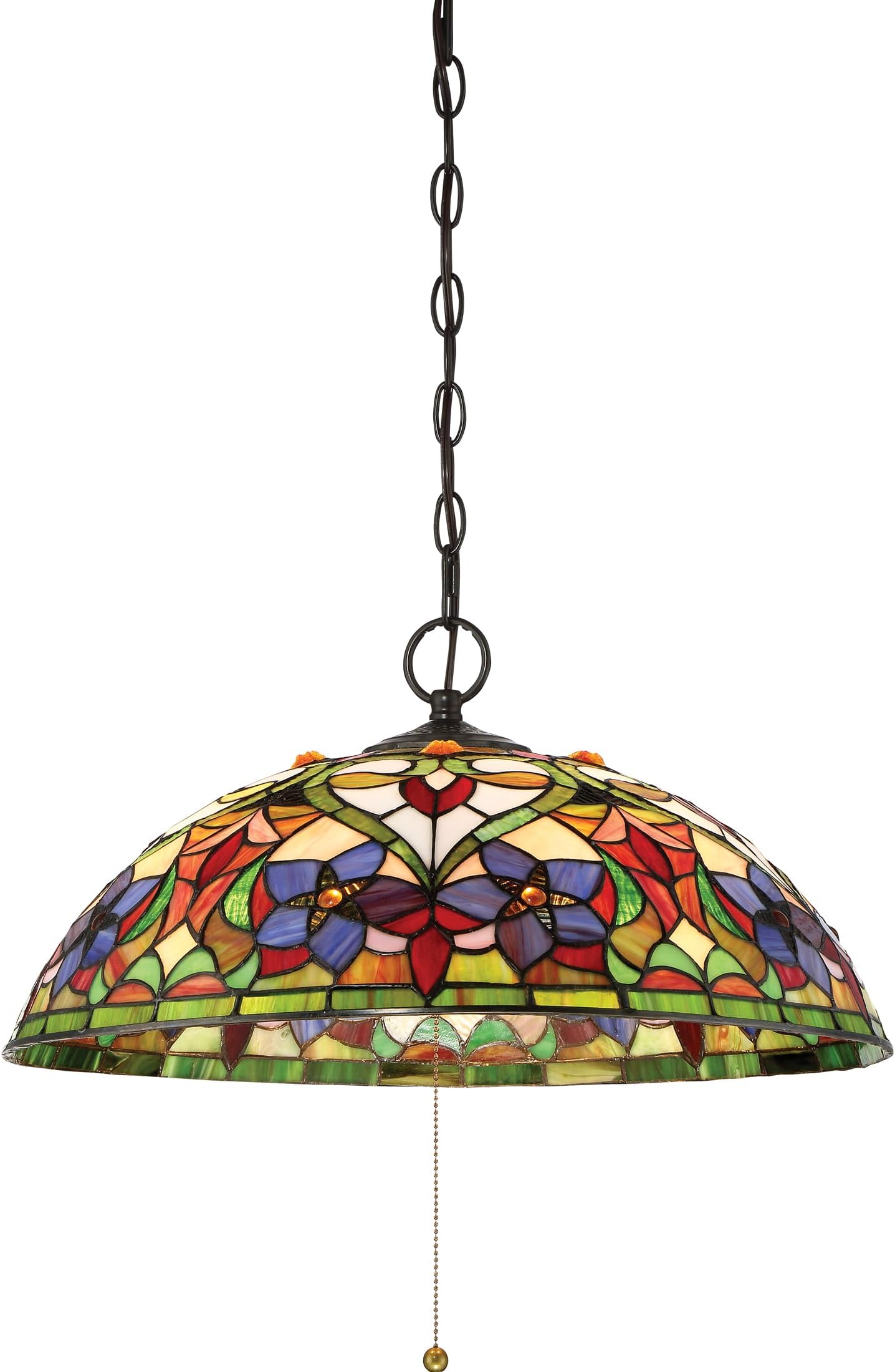 Violets 3-Light Vintage Bronze Pendant Light