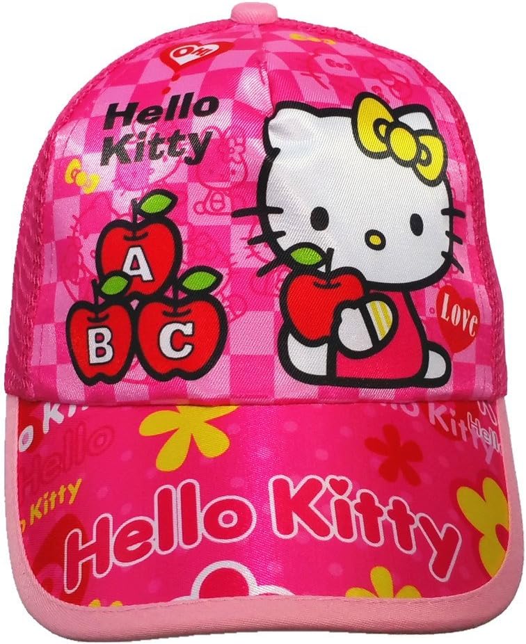 Children' Girls Boys Cartoon Outdoor Sunshade Baseball Cap Hat with Netted Back