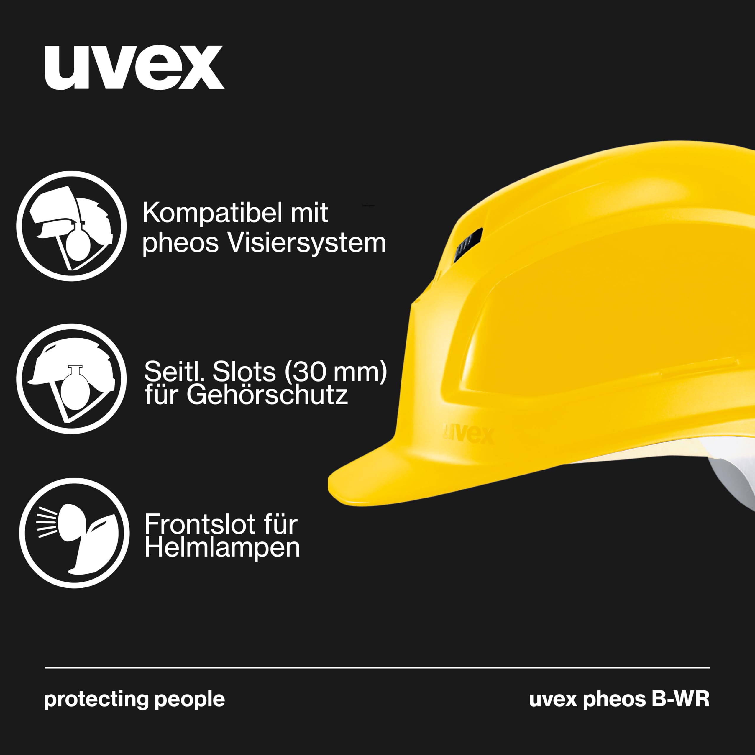Uvex Pheos B-WR Schutzhelm - Belüfteter Bauhelm Made In Germany
