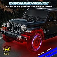 Vista 7 de 4 cápsulas de luces LED RGB+IC para ATV, carritos de golf, UTV, camiones, autos, SUV, RZR, SXS, kit de luces LED de persecución de sueños