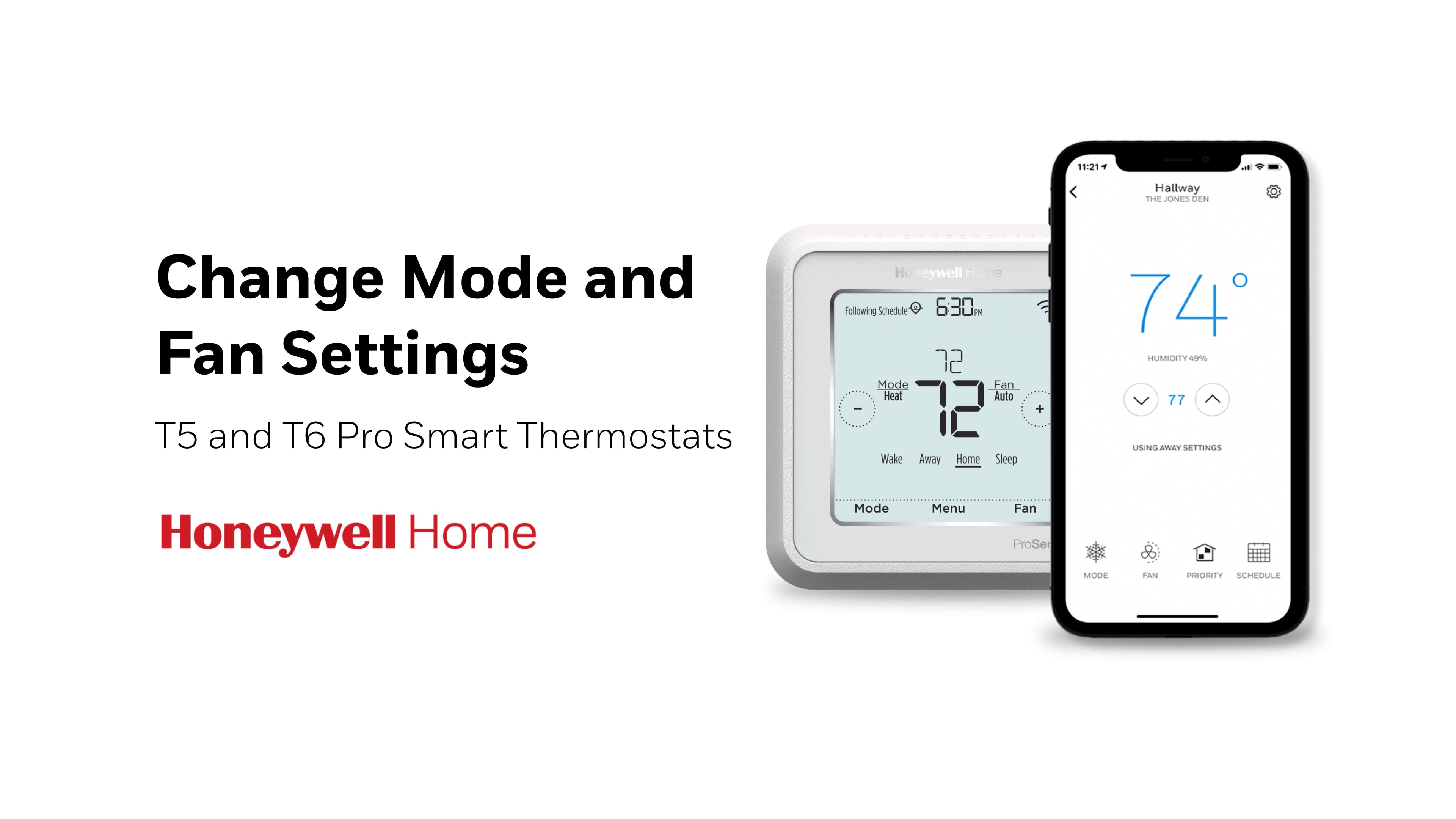 Honeywell TH6320ZW2003 T6 Pro Series Z-Wave Stat Thermostat