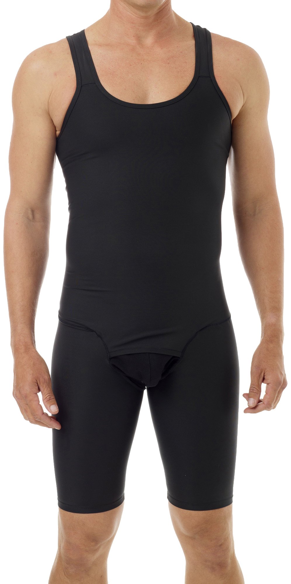 Underworks Mens Compression Bodysuit Girdle Shirt 3-Pack