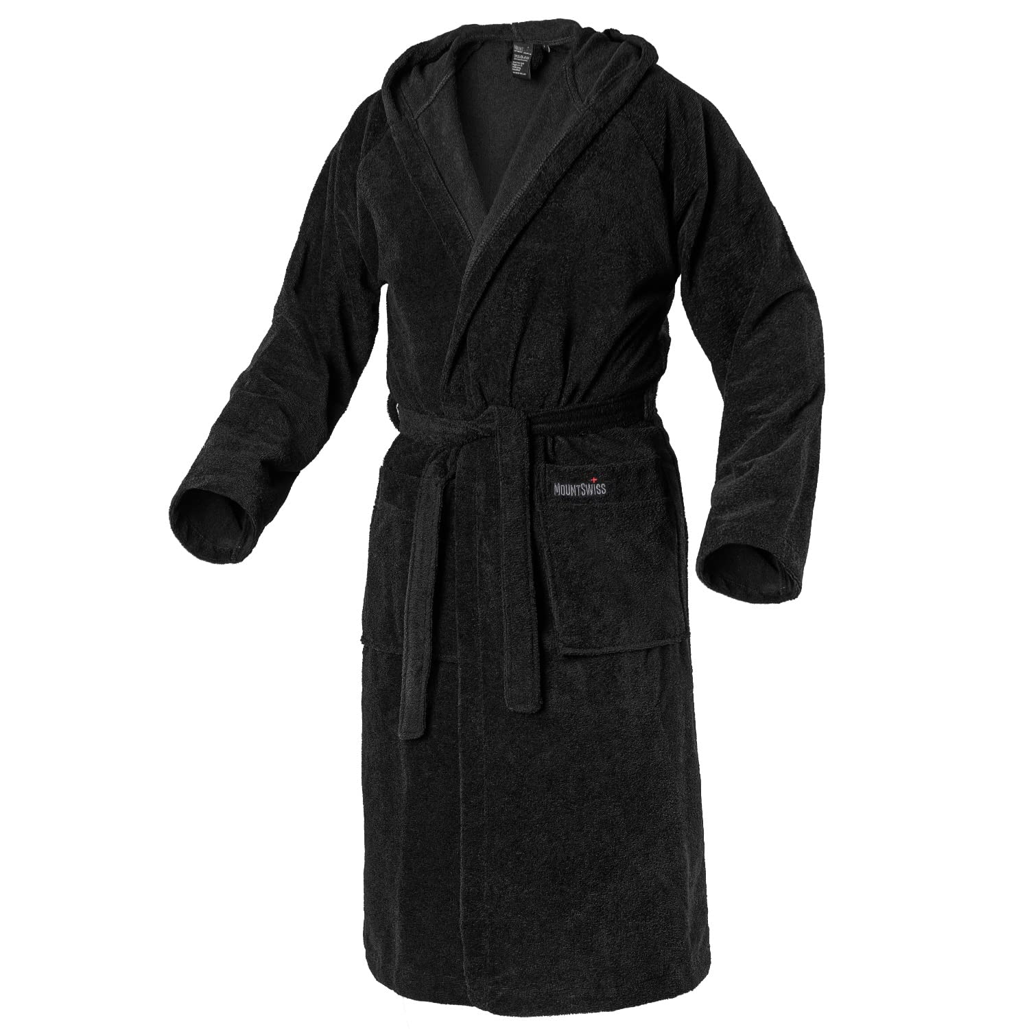 Mount Swiss Unisex AARAU szlafrok kąpielowy z kapturem I męski damski z puszystej bawełny I kimono w różnych kolorach i rozmiarach S - 5XL I szlafrok kąpielowy Öko-Tex Standard 100