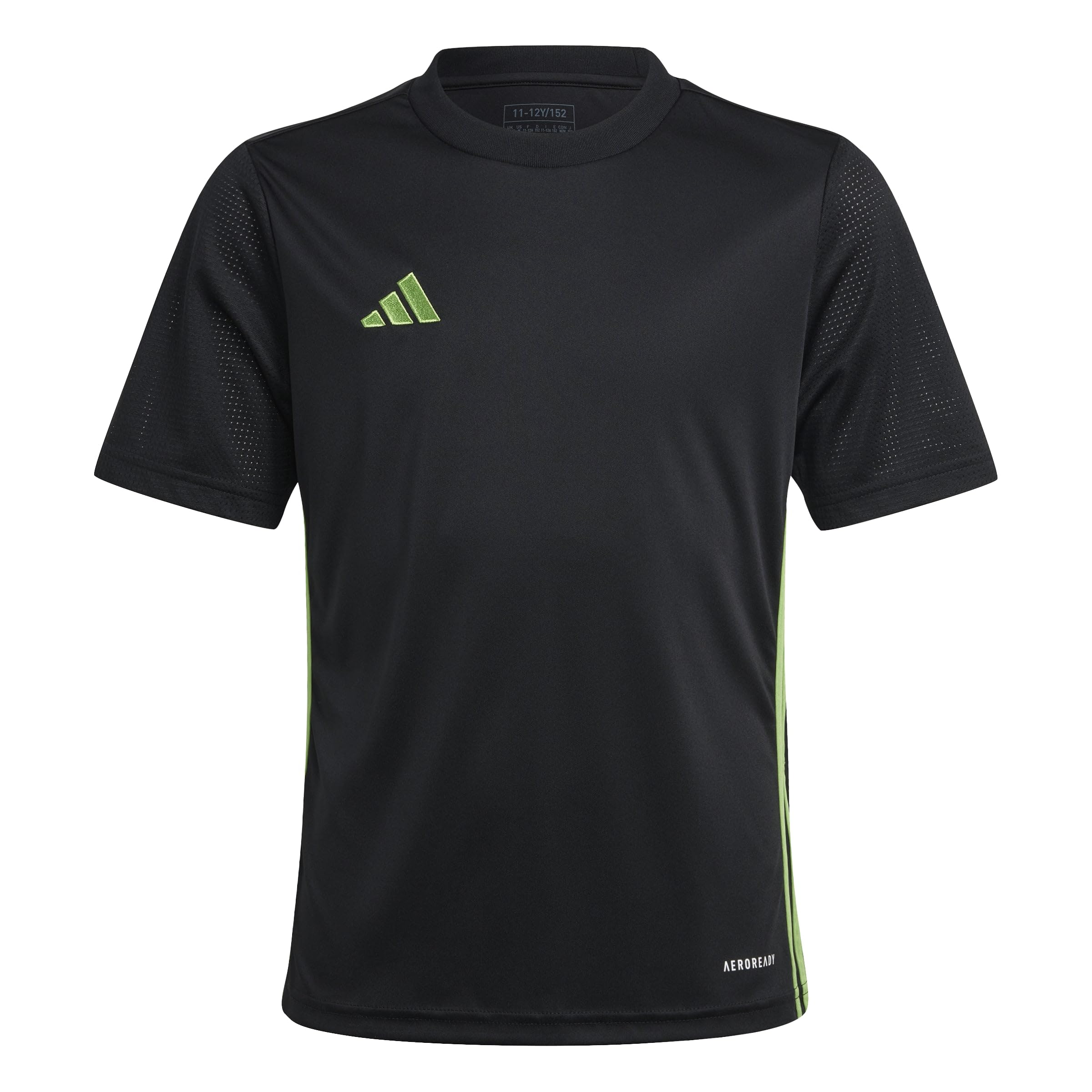 adidas Unisex Kids Tabela 23 Jersey Youth Shirt, Black/semi Lucid Lime, 7-8 Years