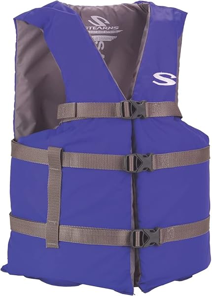 Stearns Adult Life Vest, USCG Approved Type III Life Jacket, PFD for Boating, Swimming, Watersports, & More, Standard &