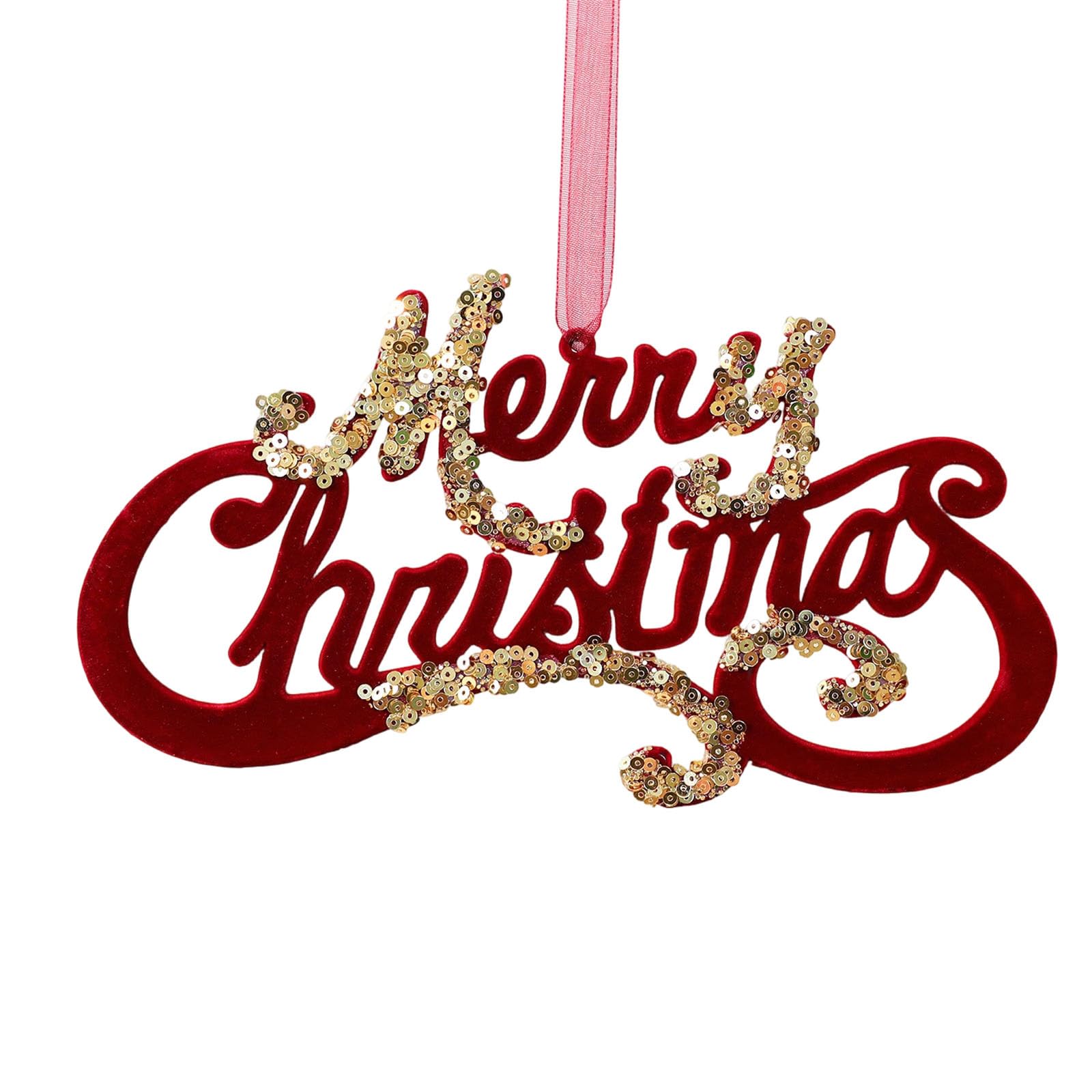 Xinsheinelry Sequins Velvety Snowflake/Butterfly Ornament Shatterproof Pendant for Window Mantels Christmas Tree Decoration Reindeer Ornament Holiday Wreath