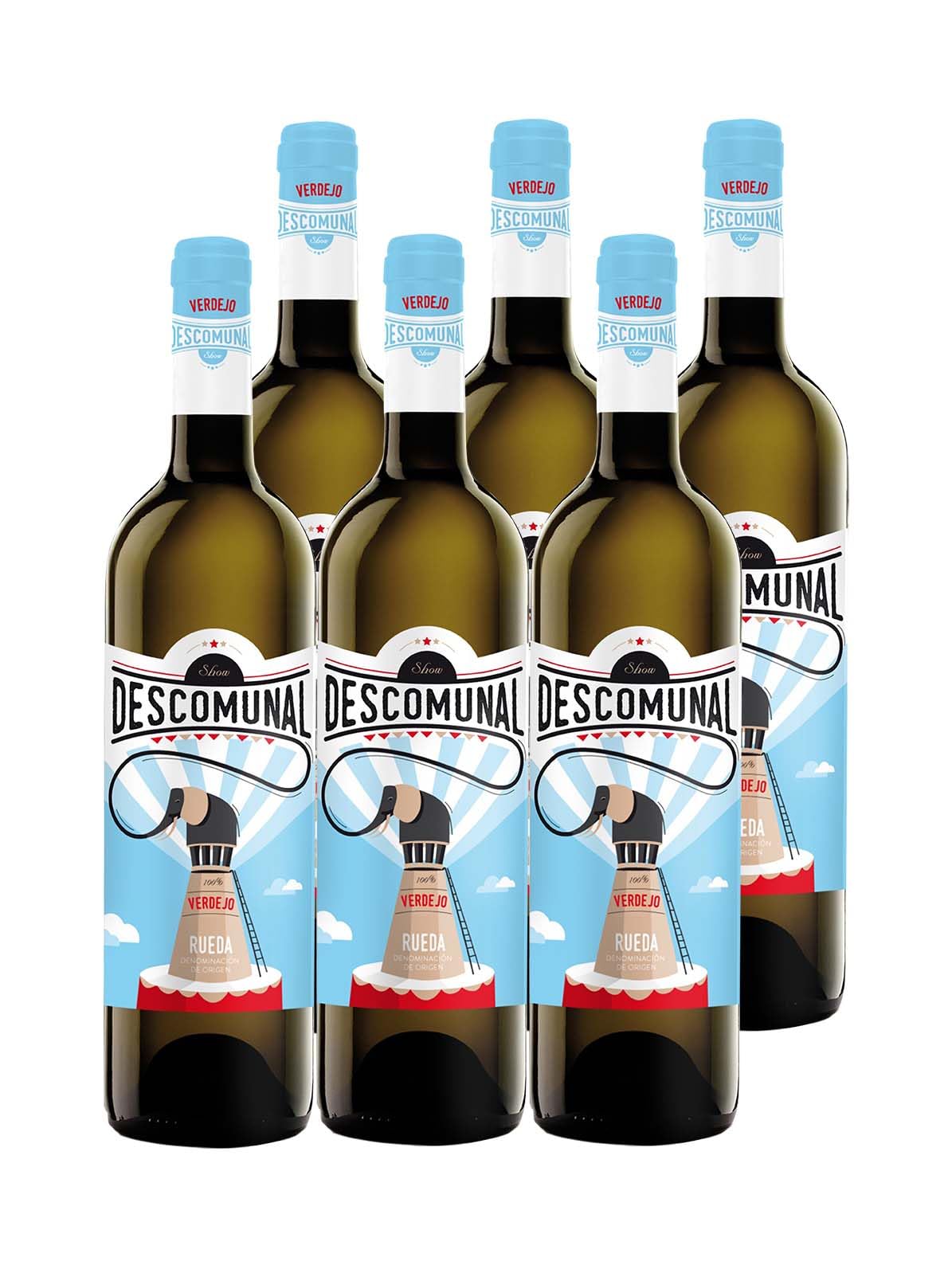Descomunal Verdejo - Vino Blanco DO Rueda (6 Botellas x 750ml)