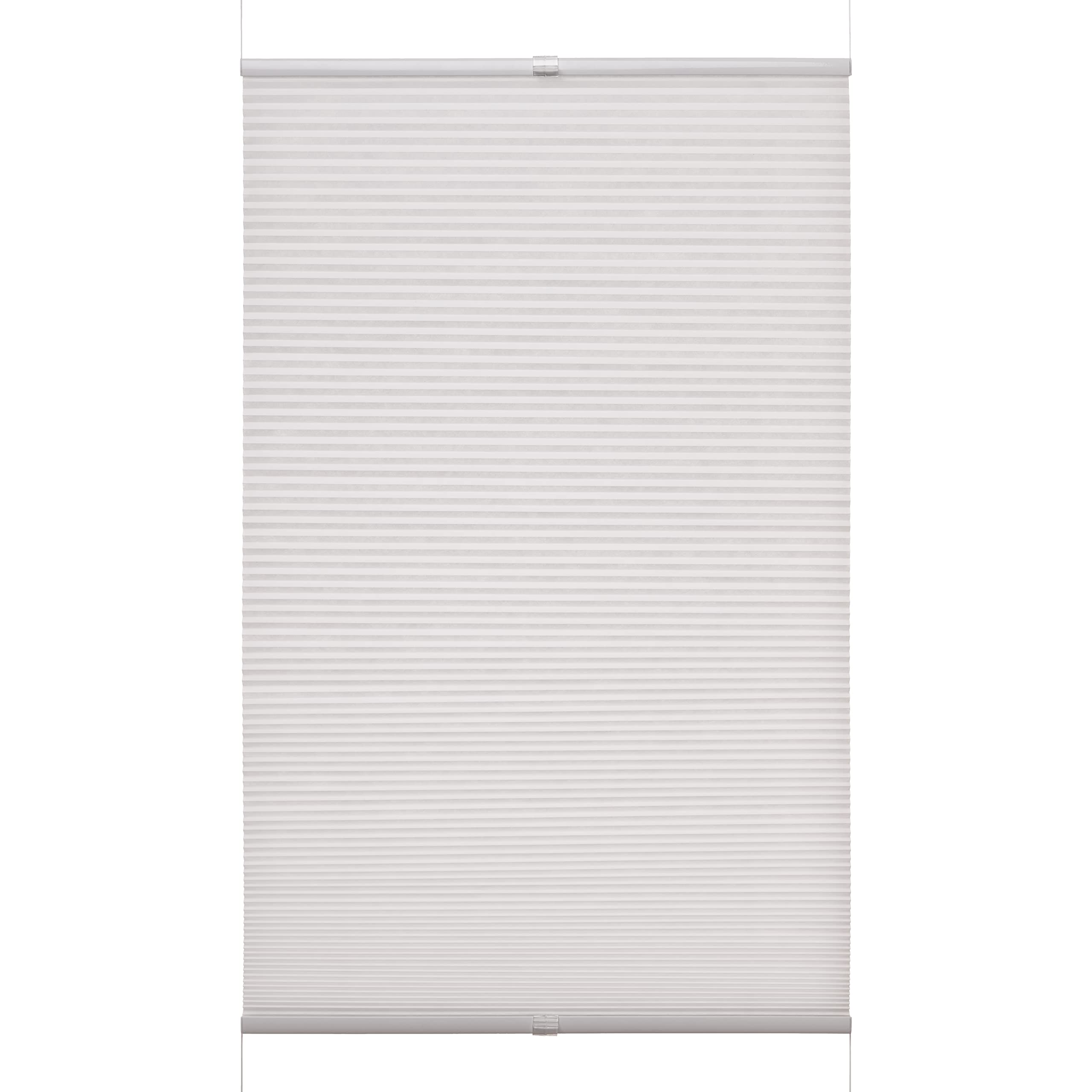 Ventanara® Waben Plissee ohne Bohren Weiß tageslicht Klemmfix Plisseerollo Faltrollo verspannt inklusive Premium Klemmträger 75 x 220 cm