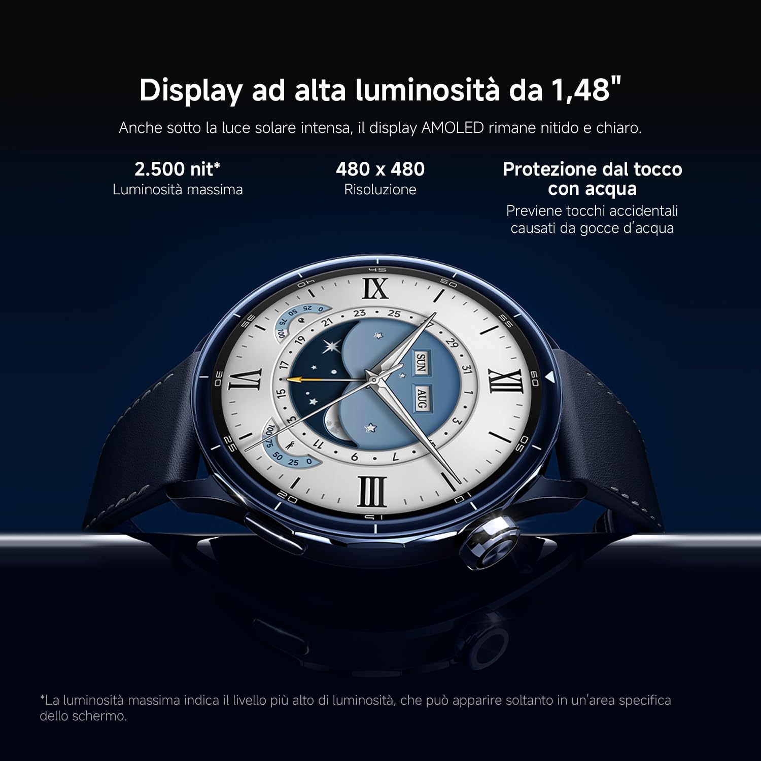 XIAOMI Watch S5 46 mm, Smartwatch per Uomo/Donna, AMOLED da 1,48", Fitness Tracker con Monitoraggio del Sonno, 21 Giorni, 150+ Modalità Sportive, GPS Dual-Band, NFC, Android&iOS, Nero