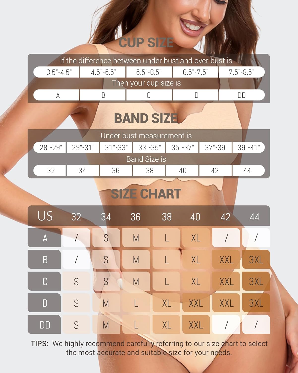 Gailife Scalloped Jelly Bras for Women No Underwire Wireless Seamless Push Up Bralettes Soft Comfort Everyday Tshirt Bra - Image 2