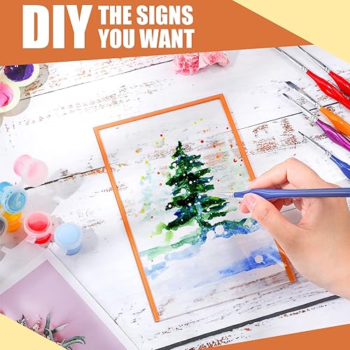 Miniatura 4 de 18 marcos de mesa transparentes de doble cara, soporte de números de mesa acrílico para números de mesa de boda, soporte de menú, marco de fotos