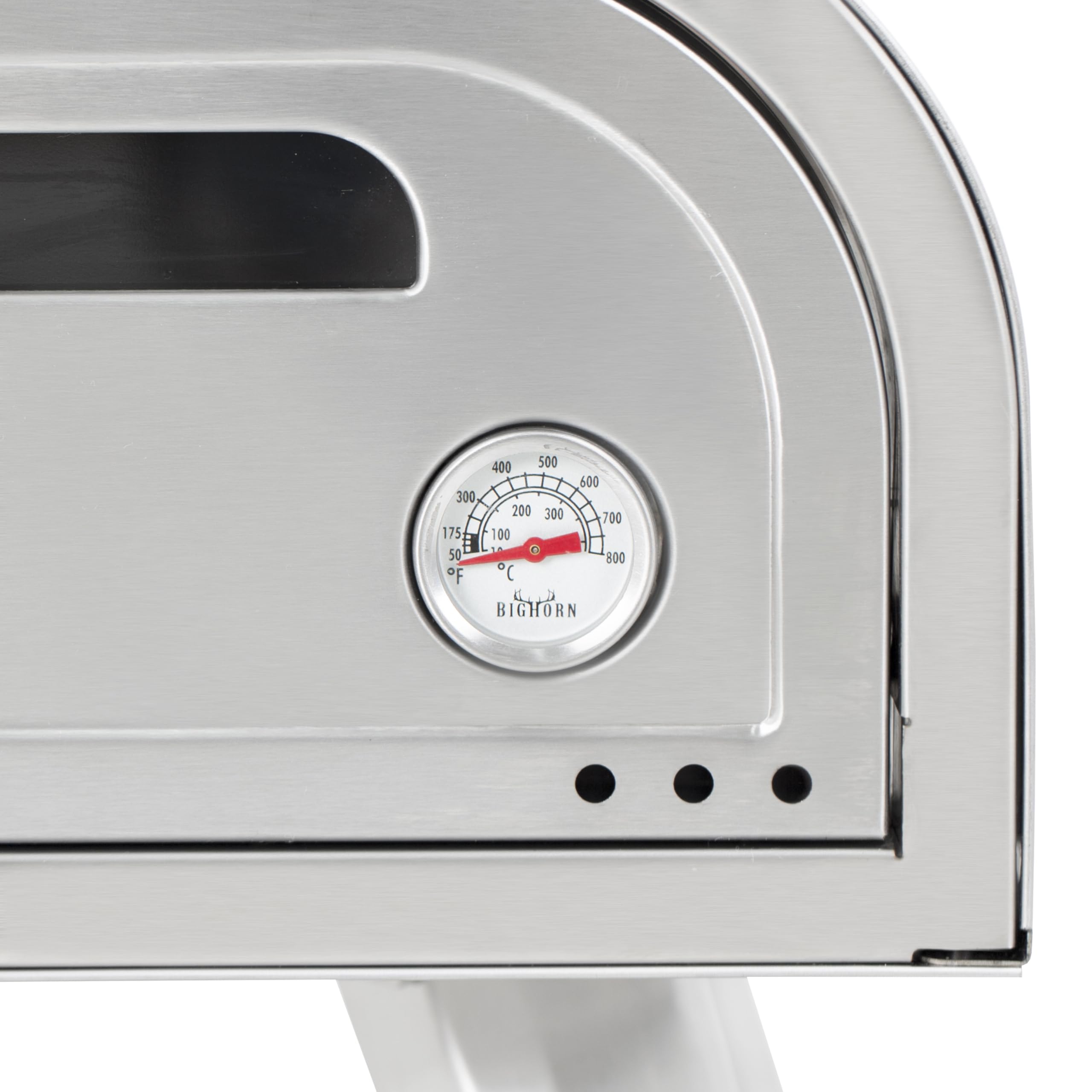 BIGHORN Grand Four à Pizza en Acier Inoxydable 16"