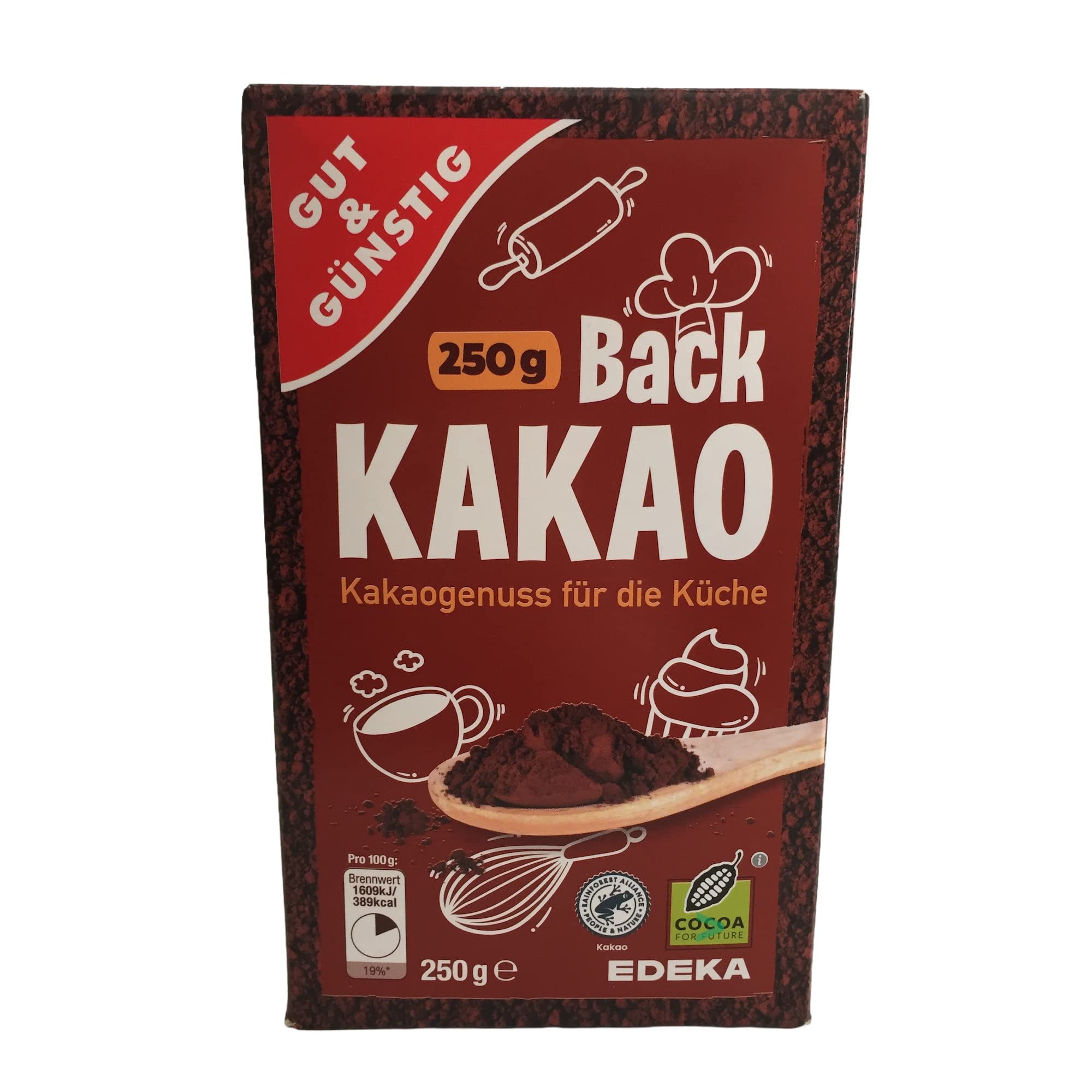 Gut & Günstig Back Kakao 14er Pack (14x250g Packung) + usy Block