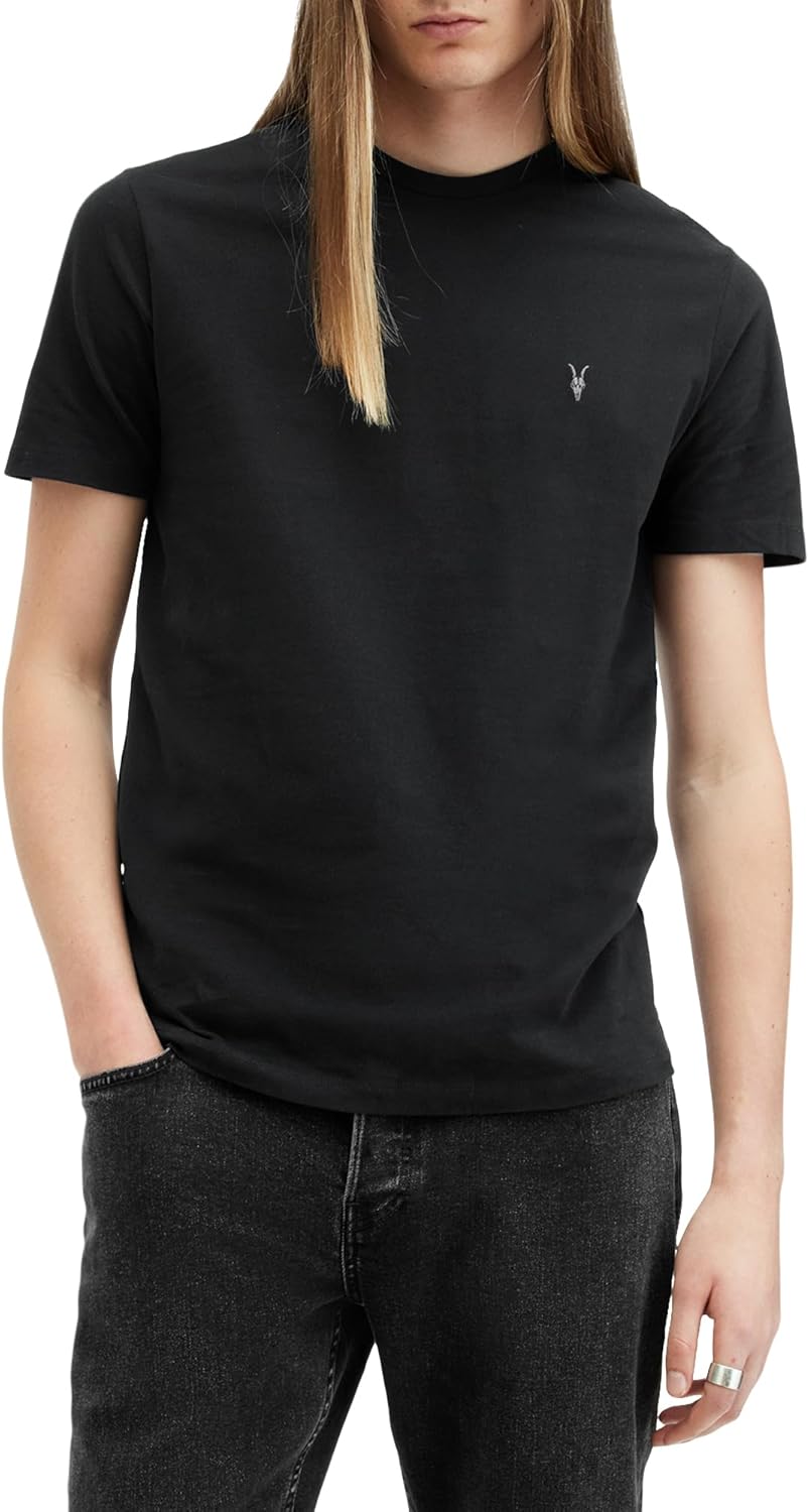 Allsaints Men's Brace Short Sleeve Crew Neck Shirt