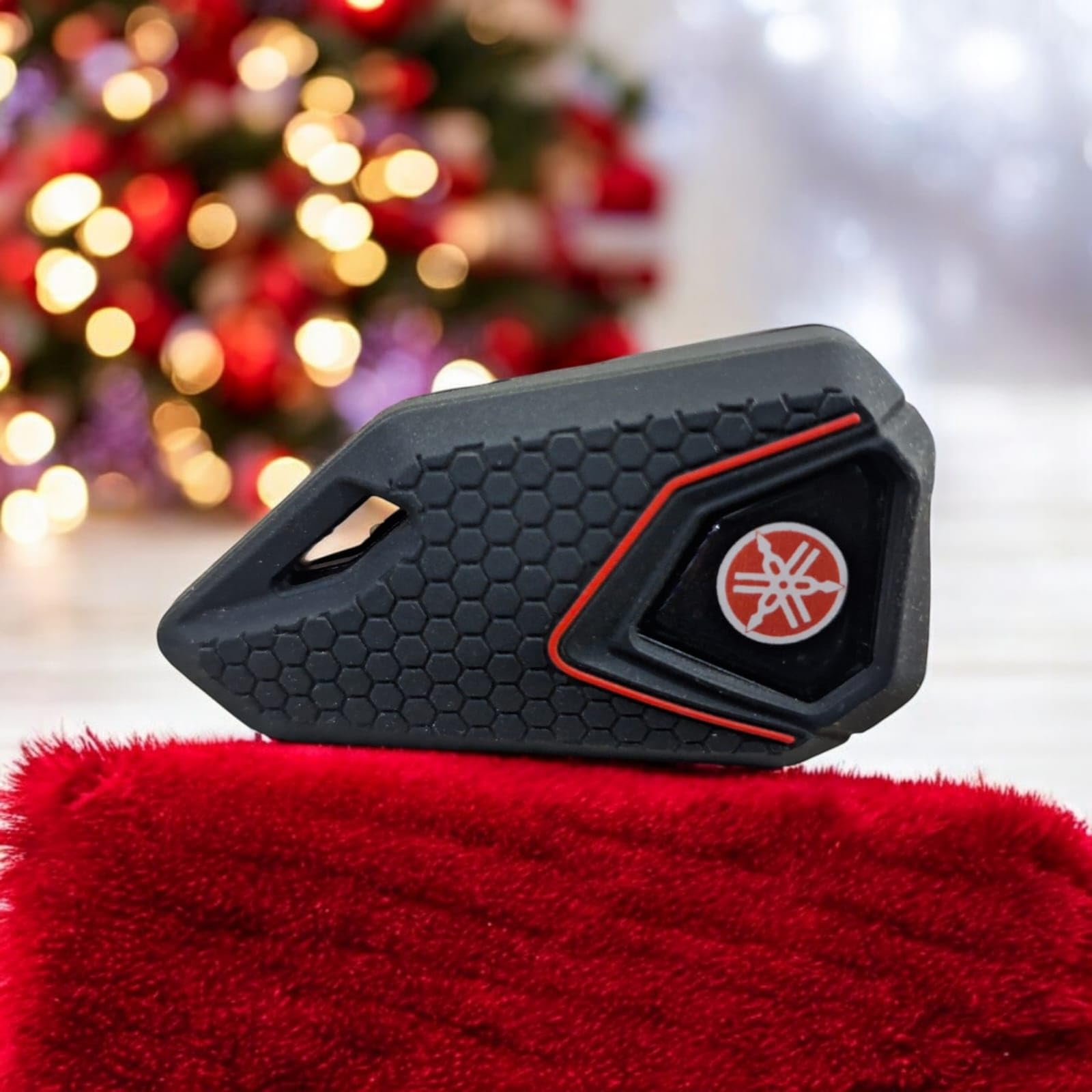 KEYKART® Bike Flip Key with Cover for Yamaha R15/Fz – Red Logo