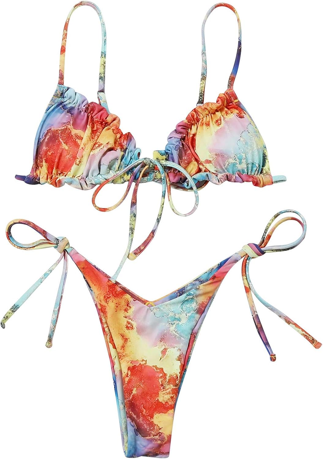 2021 Nuevo Mujer Conjuntos de Bikinis impresión Push Up Trajes de Baño de Tanga Cintura baja Mujer dos piezas Ropa de Playa Sexy Conjunto de Bikinis Tankinis mujer Beachwear Natacion Bañador