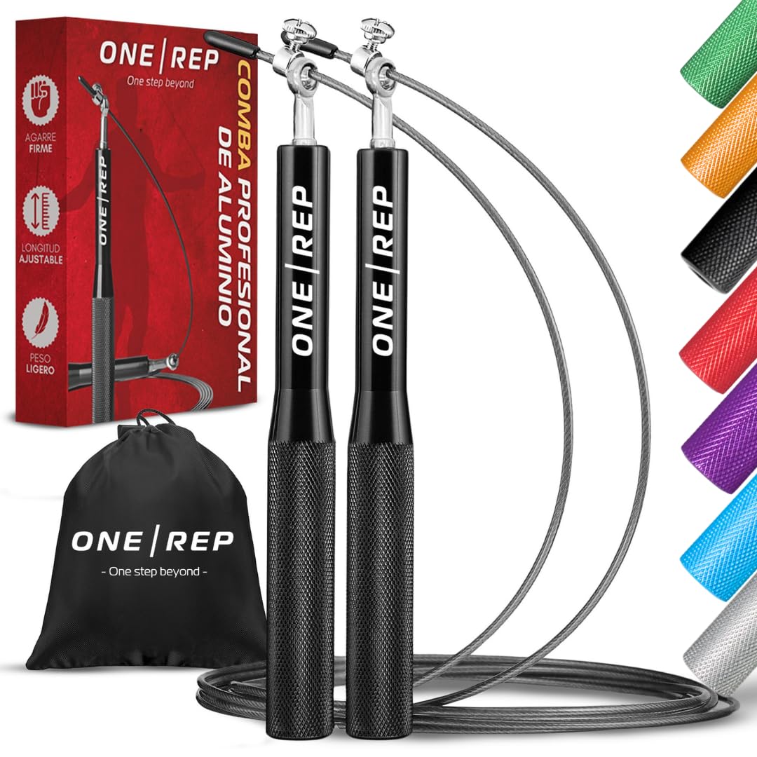 ONE REP Professional Adjustable Aluminium Crossfit Skipping Rope - Boxing โ image 1