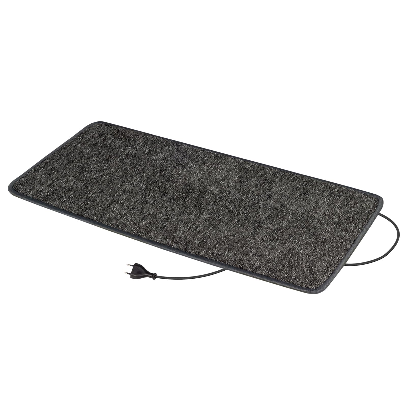Pro Car dywan grzewczy na podczerwień, mata grzewcza, ogrzewacz do stóp, 230 V, antracytowy, w 8 rozmiarach, do przyczep kempingowych, biura (40 x 80 cm)