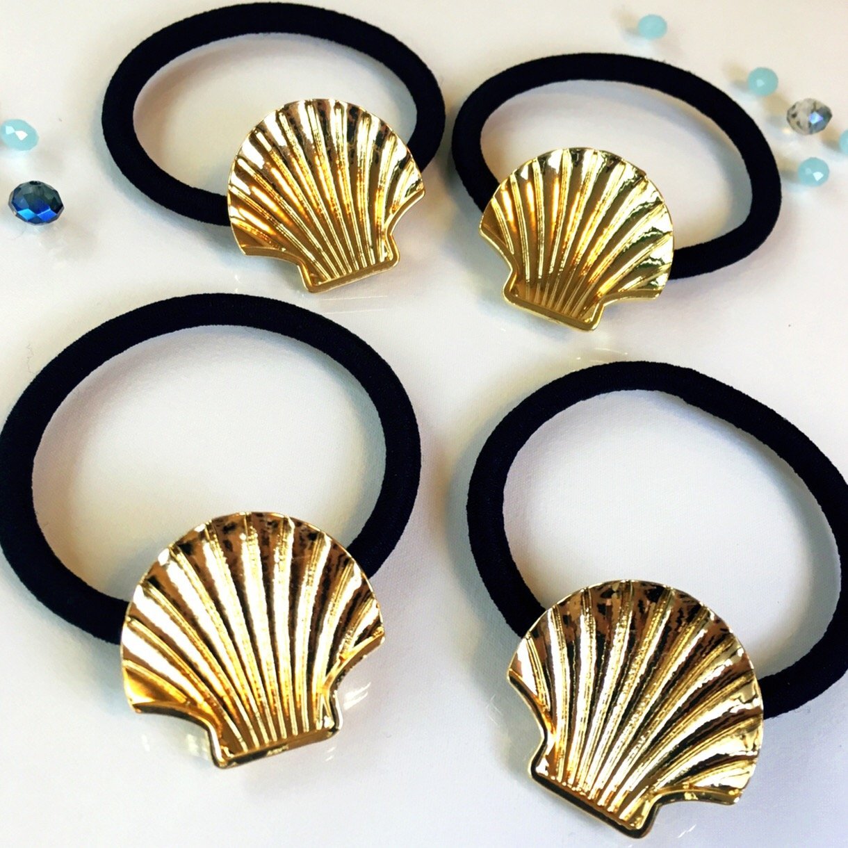 Amazon.co.jp: ヘアゴム シェル 貝殻 レジンミール皿 2個 セッティング  