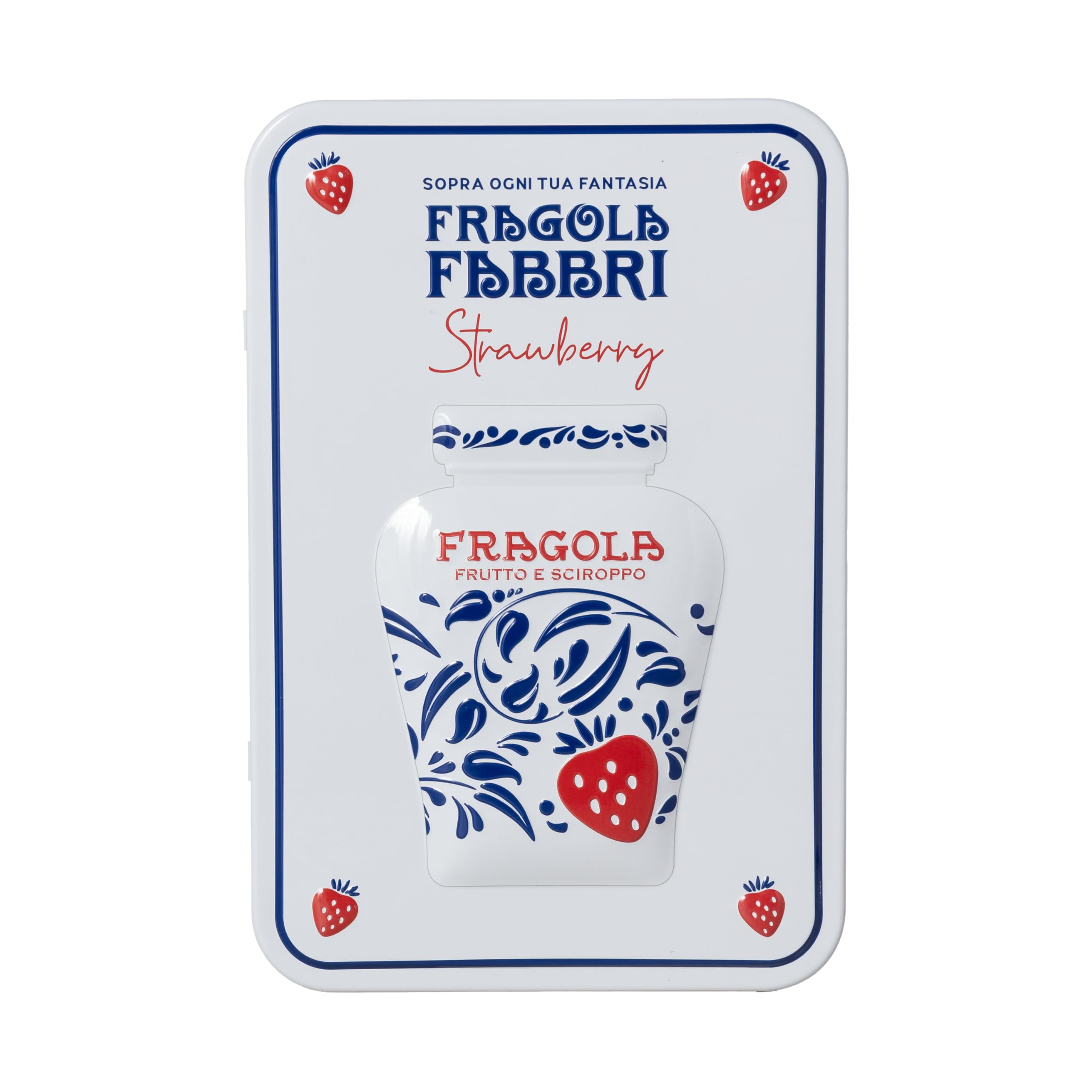 Latta Regalo Fragola Fabbri 600g con cucchiaino e ricettario