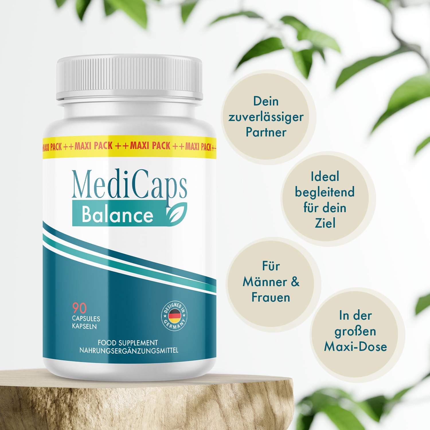 MediCaps Balance Kapseln | Dein zuverlässiger Partner | 90 Kapseln